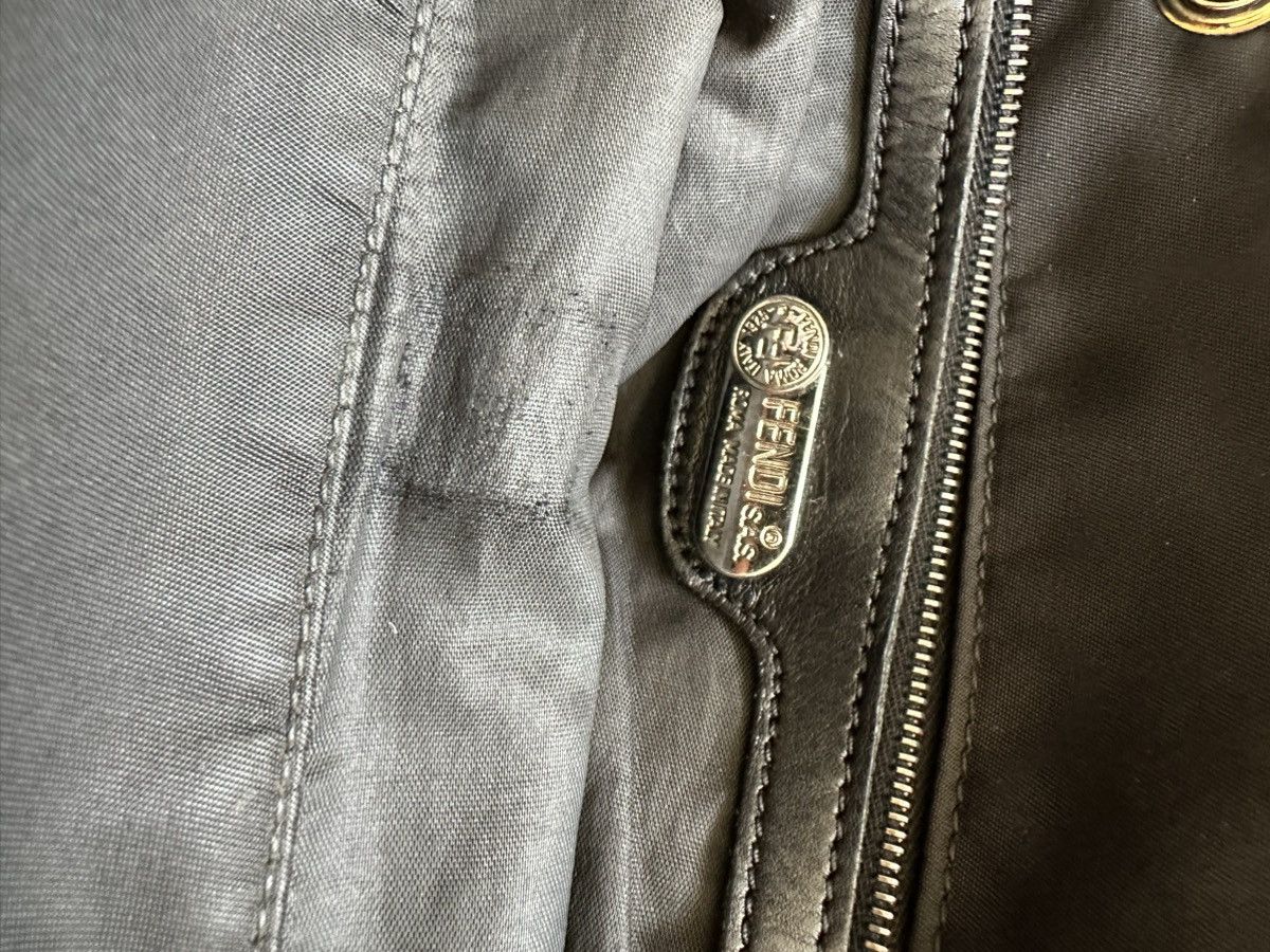 Fendi RARE! FENDI FF logo black nylon backpack vintage Size ONE SIZE - 9 Thumbnail