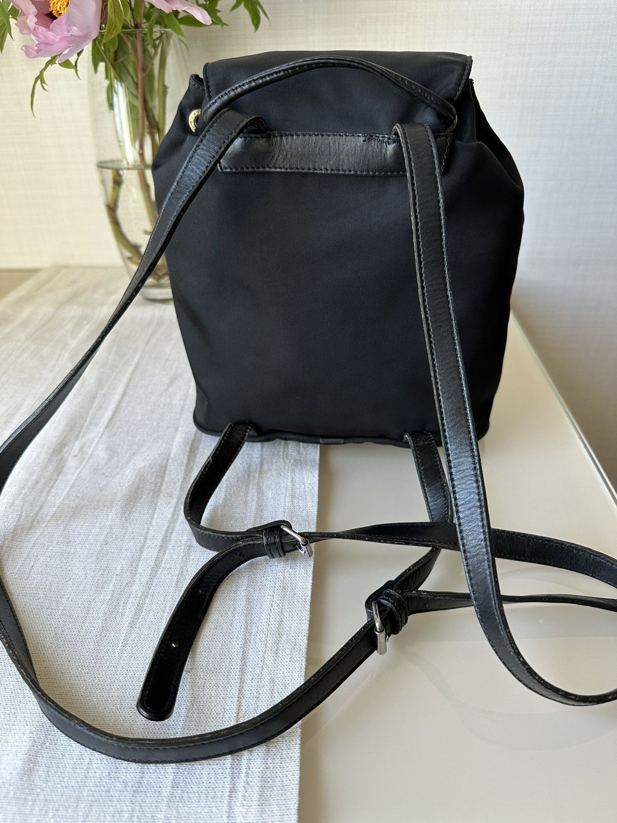 Fendi RARE! FENDI FF logo black nylon backpack vintage Size ONE SIZE - 4 Thumbnail
