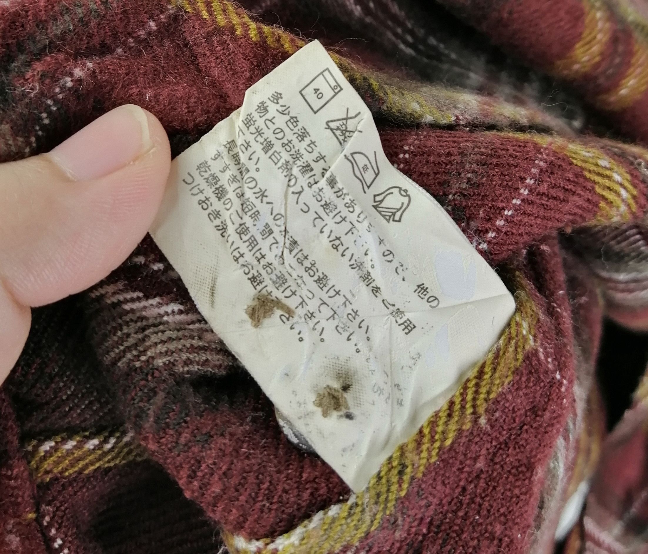 Flannel × Japanese Brand Vintage!! Uniqlo Flannel Wool Checked Button Up Size US M / EU 48-50 / 2 - 5 Thumbnail