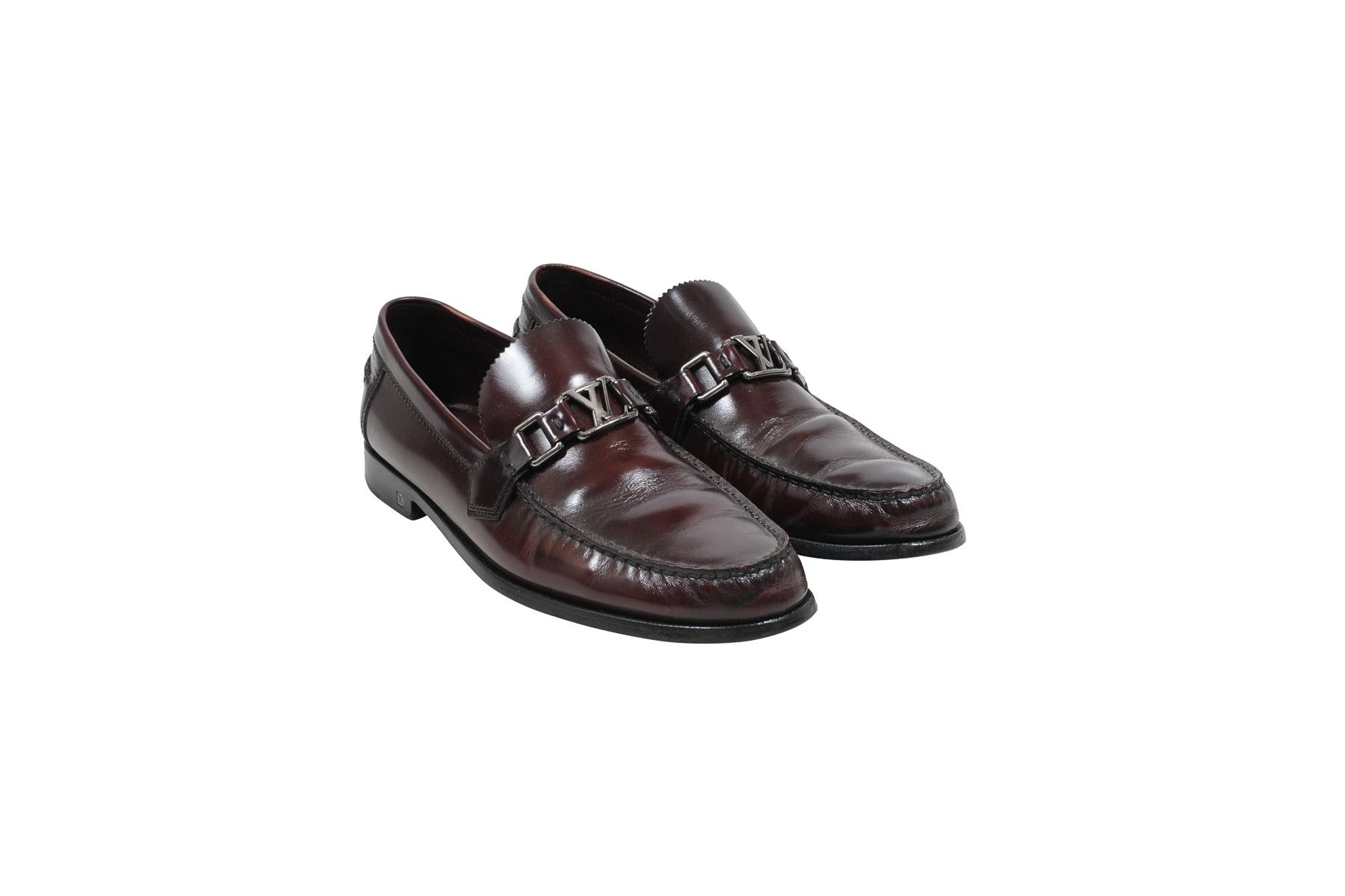 louis vuitton burgundy shoes