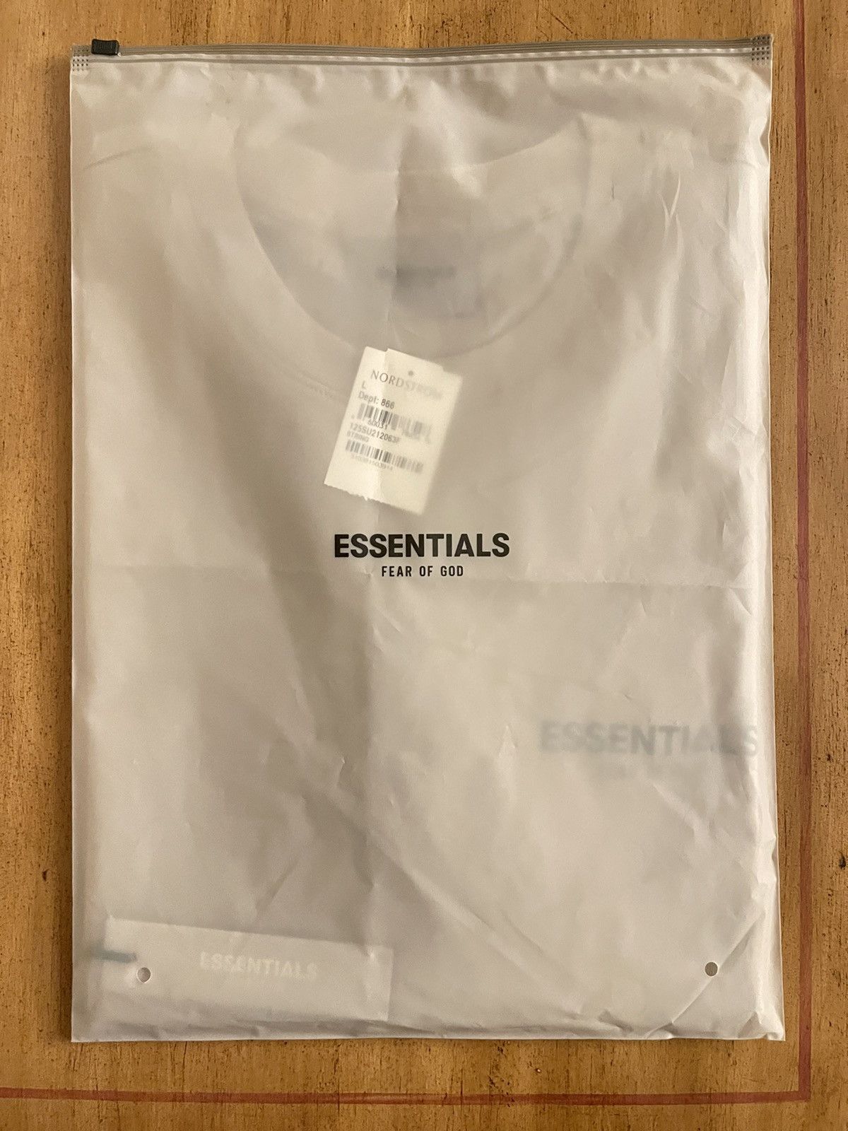 FOG × Fear of God × Pacsun FOG - Essentials Fear Of God Tan Logo-Print Jersey T-Shirt Size US L / EU 52-54 / 3 - 4 Thumbnail