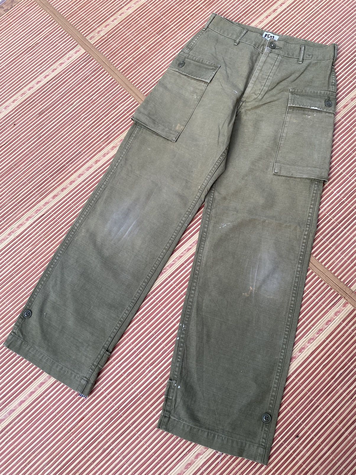 N.Hoolywood Vintage N Hollywood Trousers Field Rework Cotton Pant Size US 29 - 1 Thumbnail