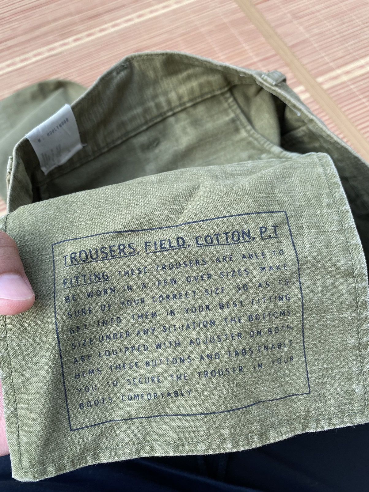 N.Hoolywood Vintage N Hollywood Trousers Field Rework Cotton Pant Size US 29 - 10 Thumbnail
