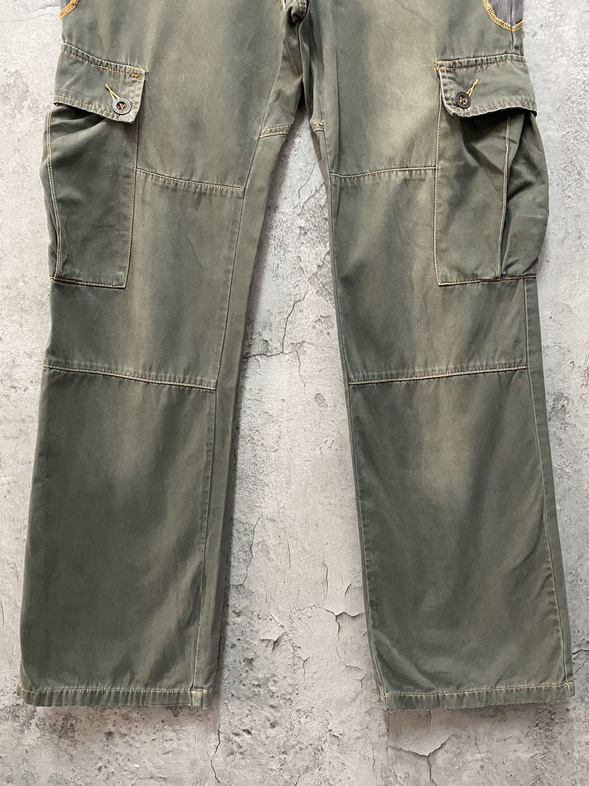 Designer × Japanese Brand Vintage Boluton Japan Hybrid Reconstructed Cargo Pants Size US 32 / EU 48 - 6 Thumbnail