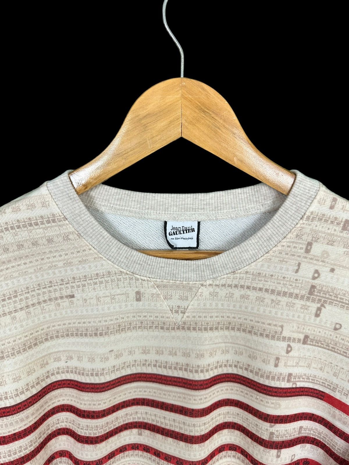 Jean Paul Gaultier Jean Paul Gaultier Tapes Overprint Sweatshirt Size M / US 6-8 / IT 42-44 - 8 Thumbnail