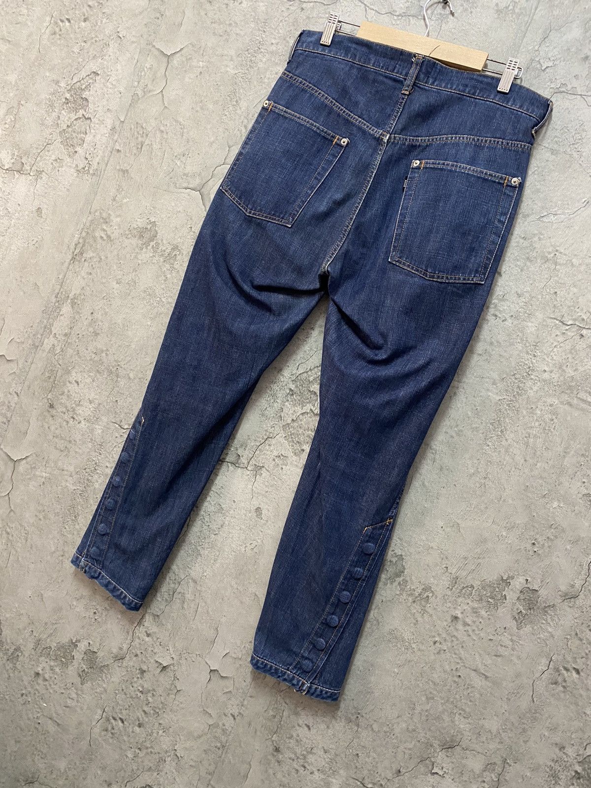 CABANE de ZUCCa Zucca By Issey Miyake Reconstructed Button Up Ankle Denim Size US 31 - 12 Thumbnail
