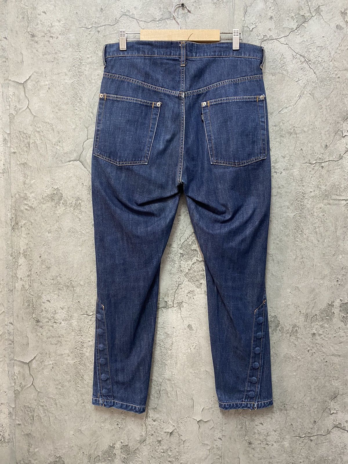 CABANE de ZUCCa Zucca By Issey Miyake Reconstructed Button Up Ankle Denim Size US 31 - 4 Thumbnail