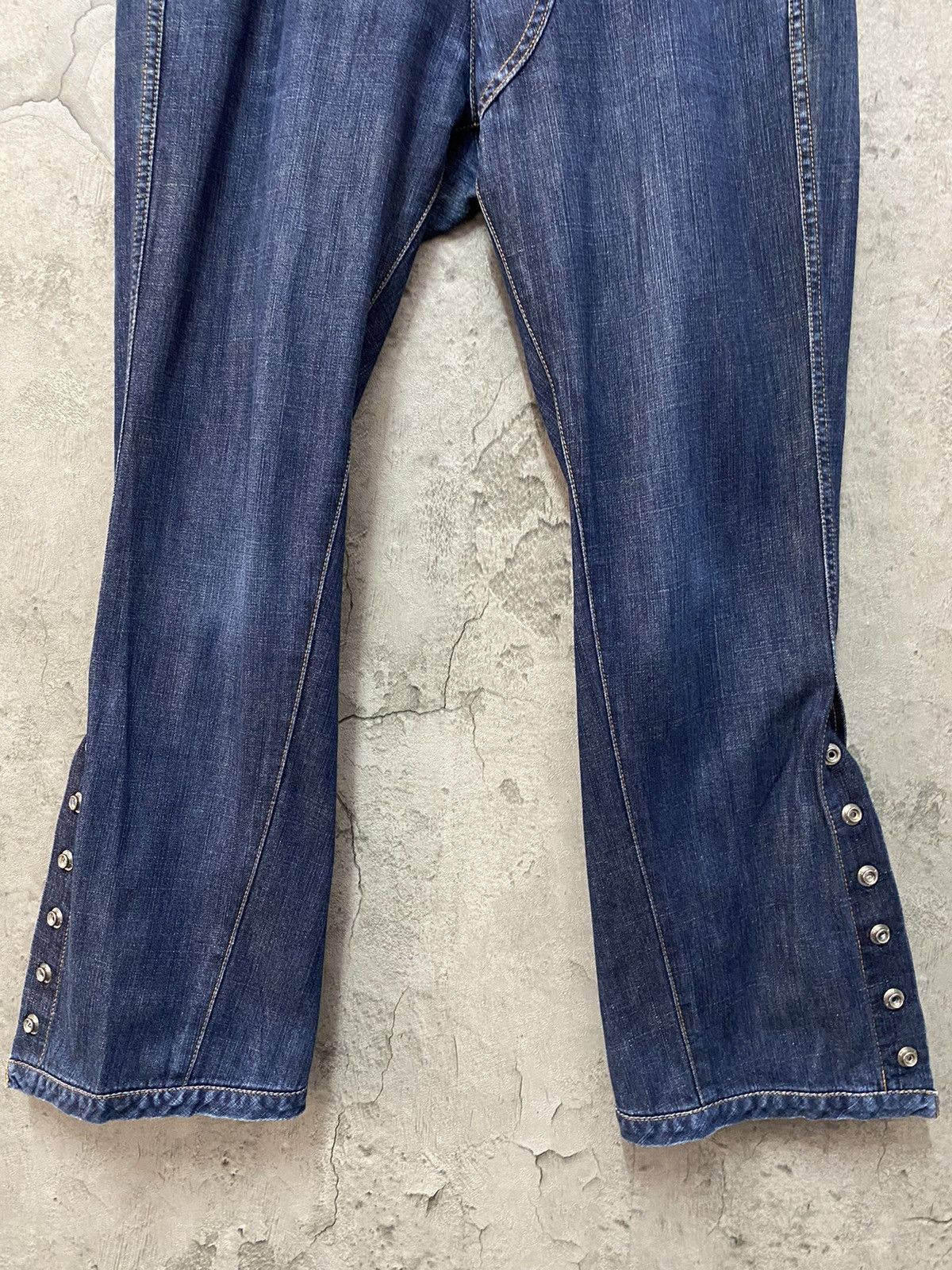 CABANE de ZUCCa Zucca By Issey Miyake Reconstructed Button Up Ankle Denim Size US 31 - 15 Thumbnail