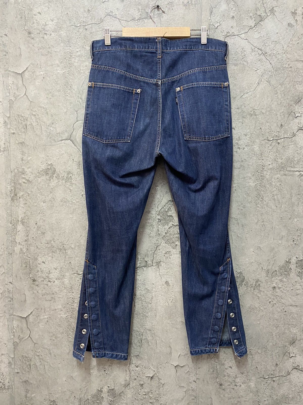 CABANE de ZUCCa Zucca By Issey Miyake Reconstructed Button Up Ankle Denim Size US 31 - 2 Thumbnail