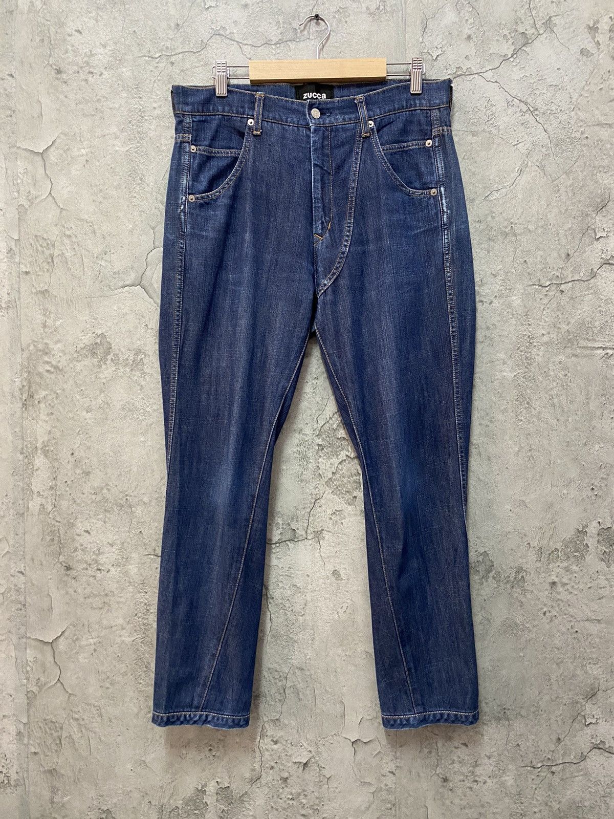 CABANE de ZUCCa Zucca By Issey Miyake Reconstructed Button Up Ankle Denim Size US 31 - 3 Thumbnail
