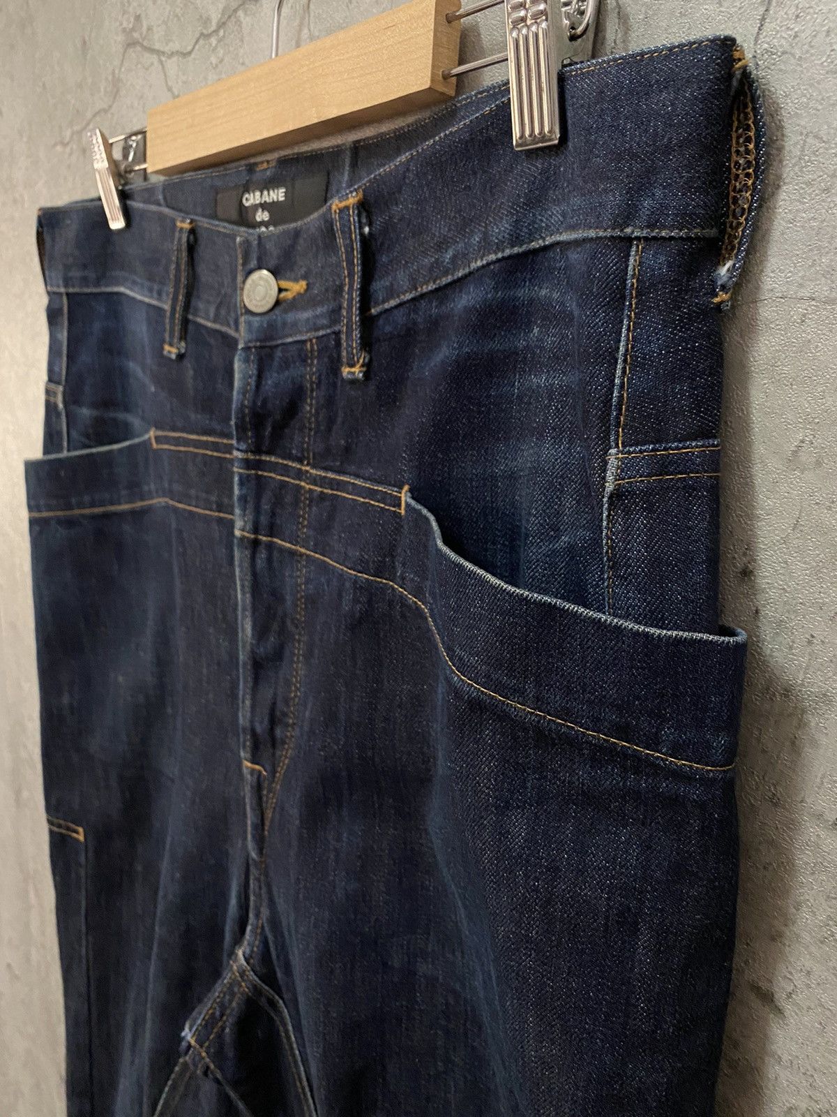 CABANE de ZUCCa Cabane De Zucca By Issey miyake Reconstructed Baggy Denim Size US 32 / EU 48 - 7 Thumbnail