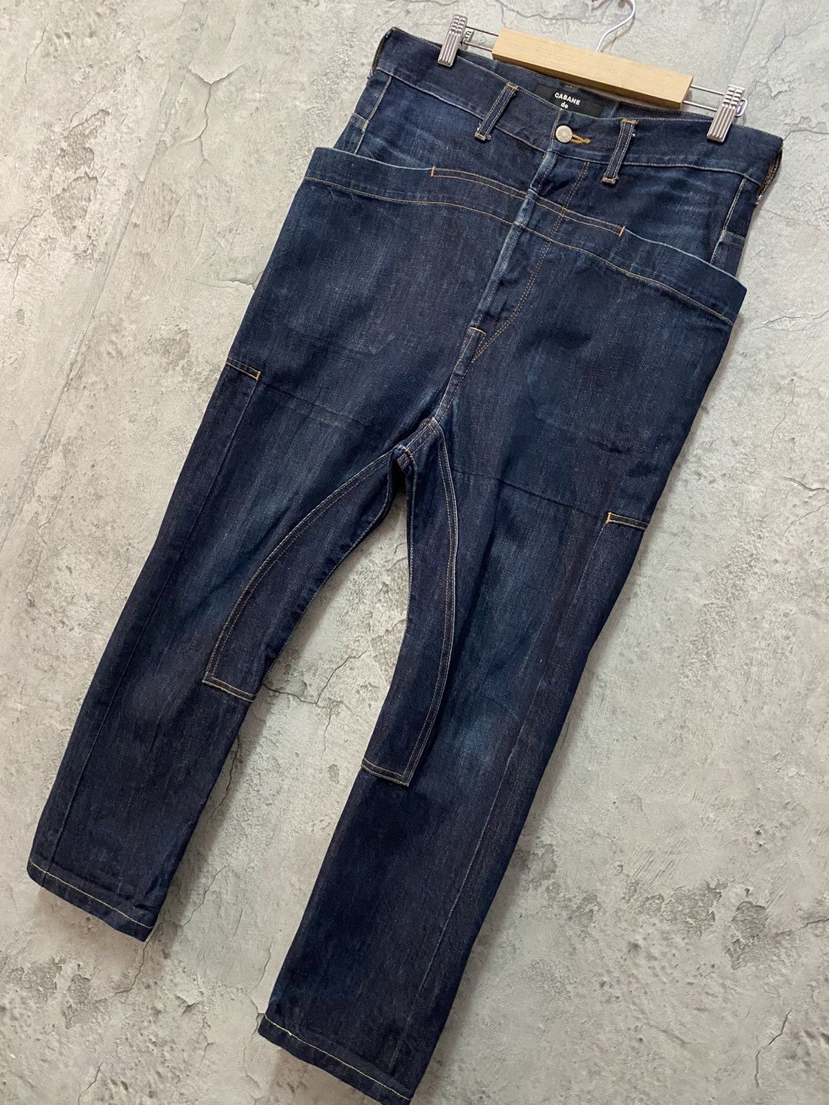 CABANE de ZUCCa Cabane De Zucca By Issey miyake Reconstructed Baggy Denim Size US 32 / EU 48 - 3 Thumbnail