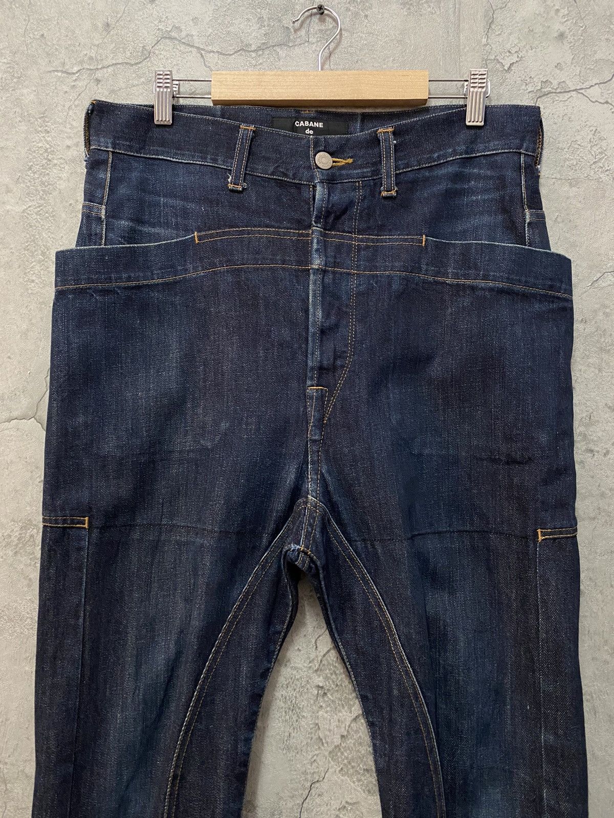 CABANE de ZUCCa Cabane De Zucca By Issey miyake Reconstructed Baggy Denim Size US 32 / EU 48 - 4 Thumbnail