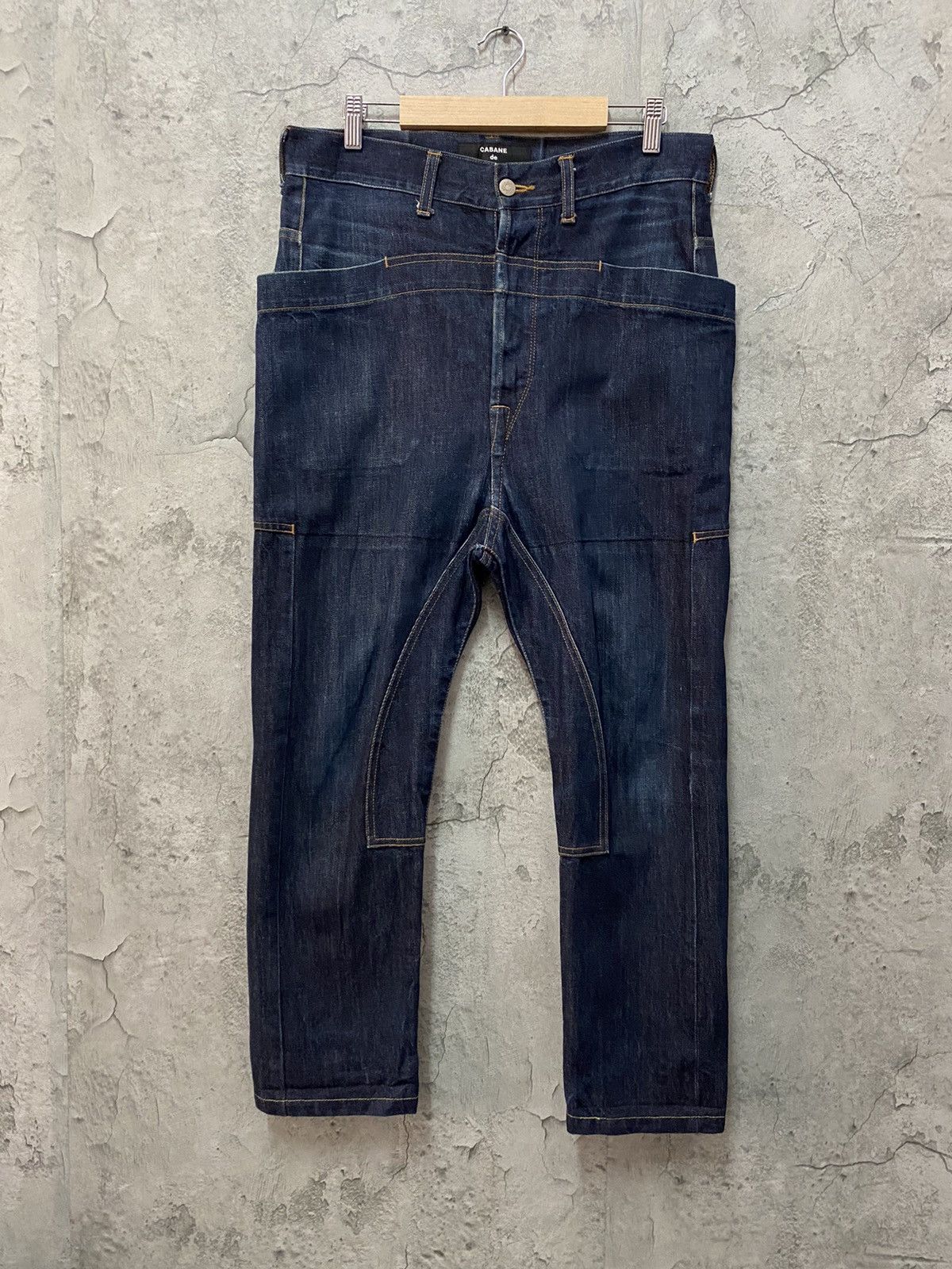 CABANE de ZUCCa Cabane De Zucca By Issey miyake Reconstructed Baggy Denim Size US 32 / EU 48 - 1 Thumbnail