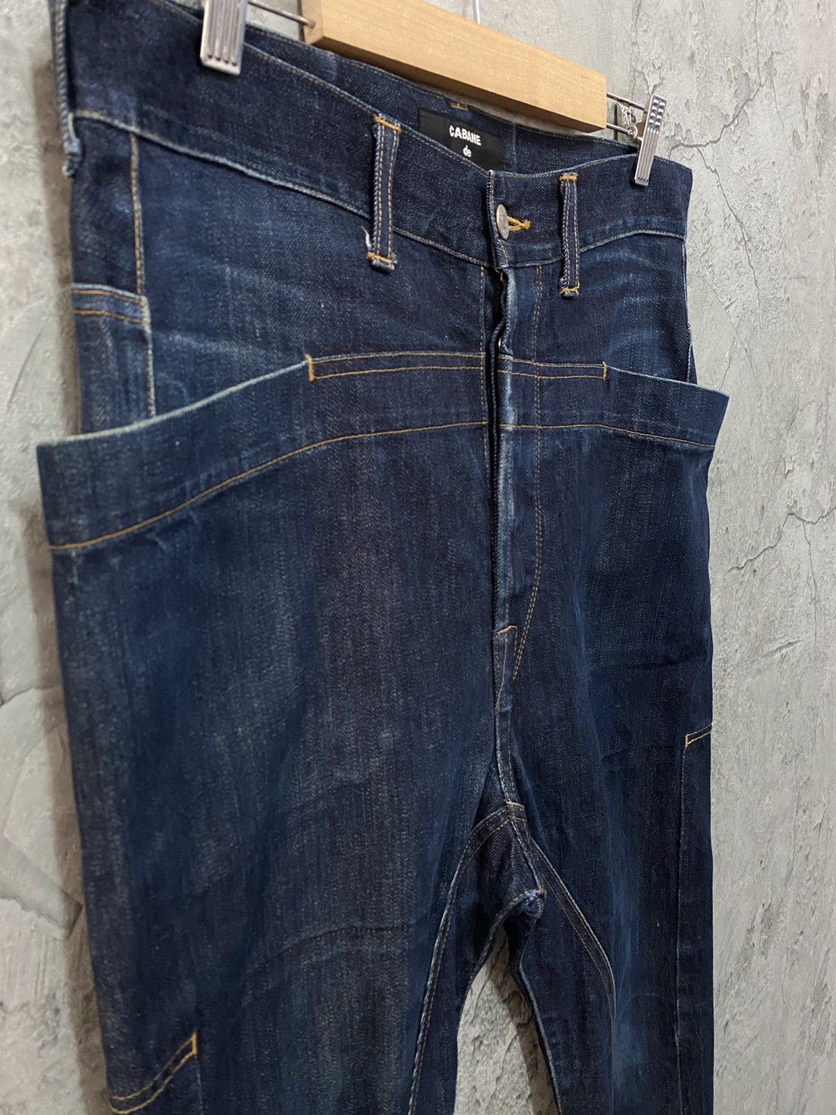 CABANE de ZUCCa Cabane De Zucca By Issey miyake Reconstructed Baggy Denim Size US 32 / EU 48 - 8 Thumbnail