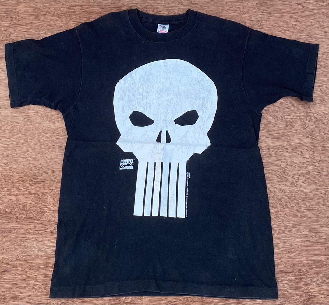Fruit Of The Loom × Marvel Comics × Vintage vintage tee The Punisher movie promo ( A 19 ) Size US M / EU 48-50 / 2 - 1 Thumbnail