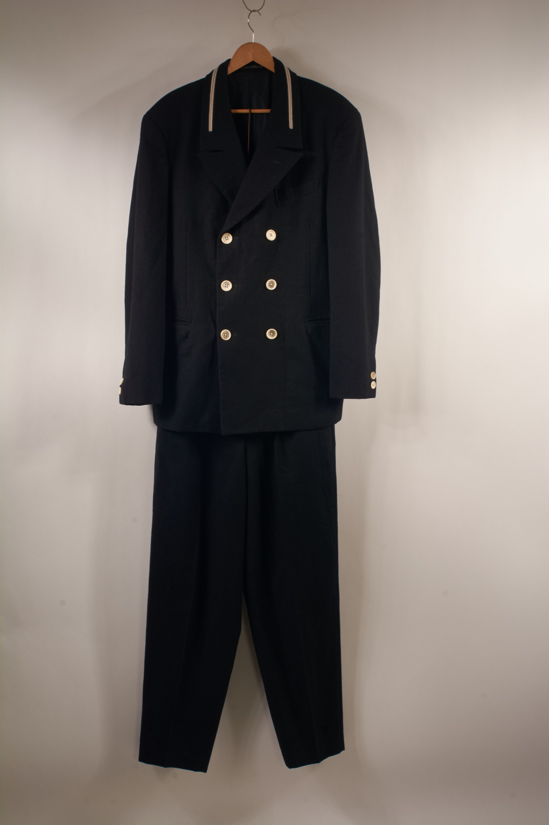 image of Yohji Yamamoto YYPH 1980's Wool Suit in Black, Men's (Size 38R)