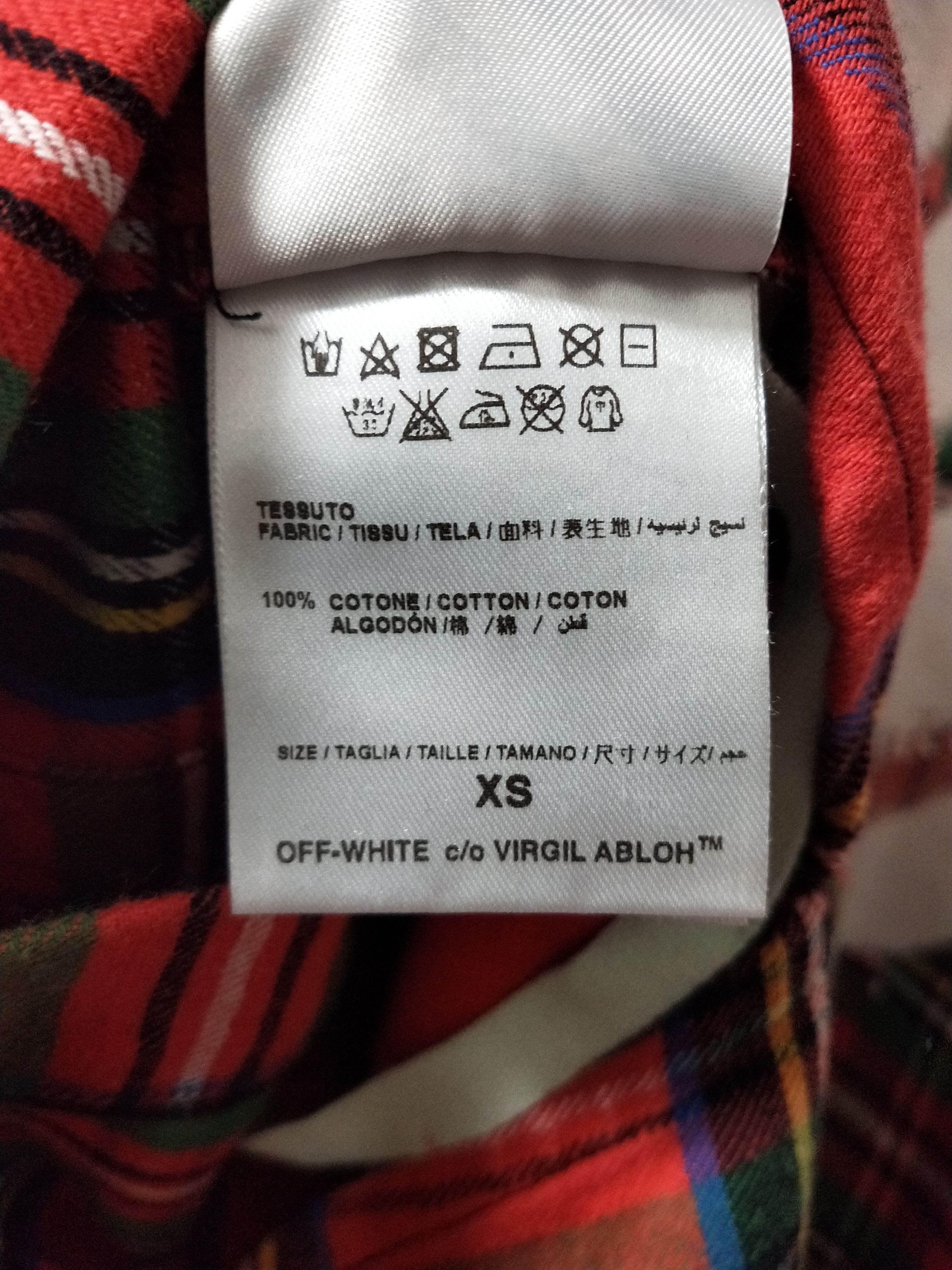 Off-White Diagonal Spray Check Shirt Size US XS / EU 42 / 0 - 6 Thumbnail