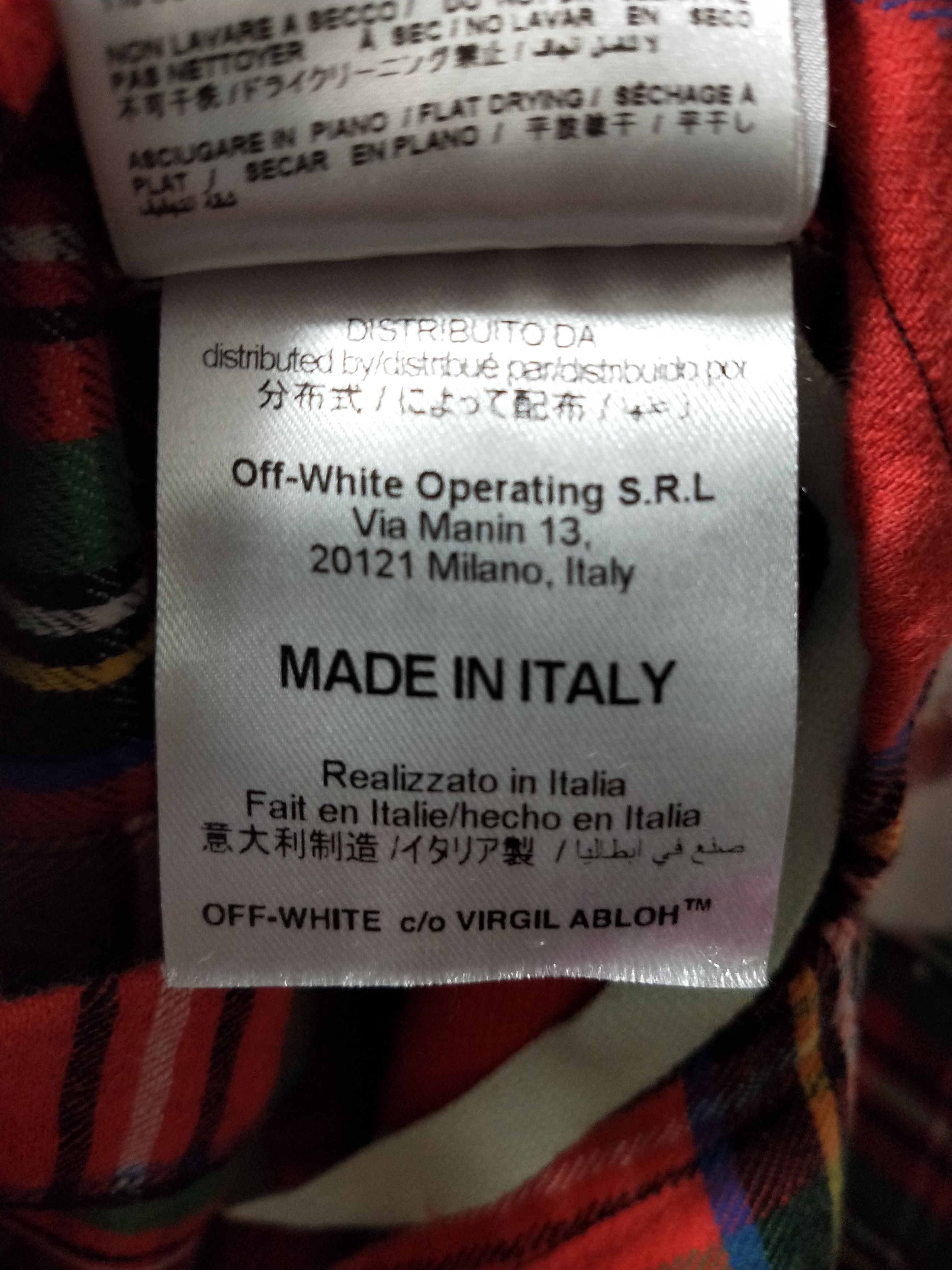 Off-White Diagonal Spray Check Shirt Size US XS / EU 42 / 0 - 7 Thumbnail