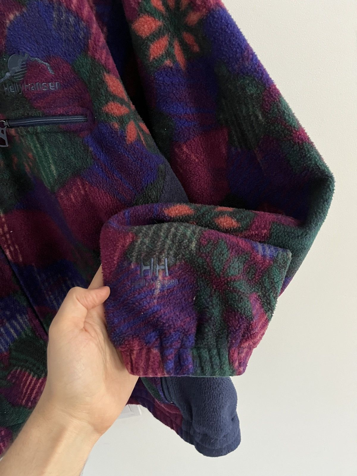 Helly Hansen HELLY HANSEN Vintage Ornamental Flowers Fleece Jacket Size US L / EU 52-54 / 3 - 7 Thumbnail