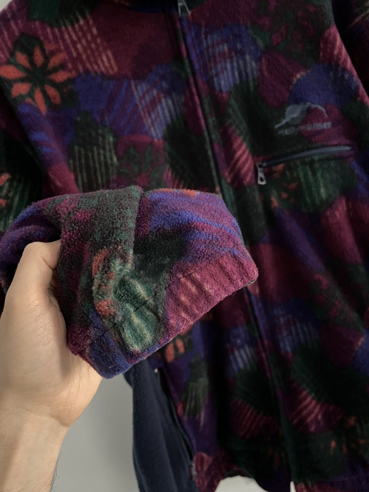 Helly Hansen HELLY HANSEN Vintage Ornamental Flowers Fleece Jacket Size US L / EU 52-54 / 3 - 9 Thumbnail