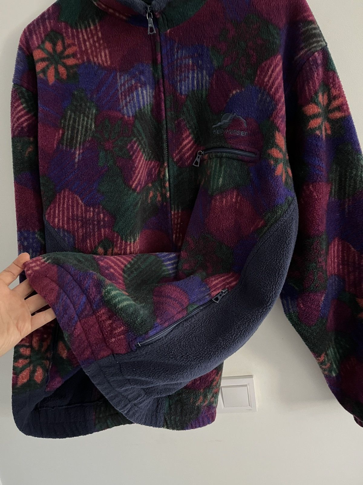 Helly Hansen HELLY HANSEN Vintage Ornamental Flowers Fleece Jacket Size US L / EU 52-54 / 3 - 8 Thumbnail