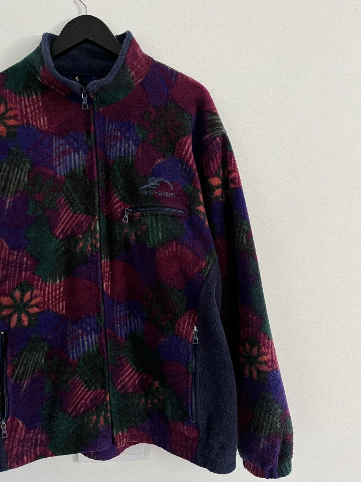 Helly Hansen HELLY HANSEN Vintage Ornamental Flowers Fleece Jacket Size US L / EU 52-54 / 3 - 6 Thumbnail