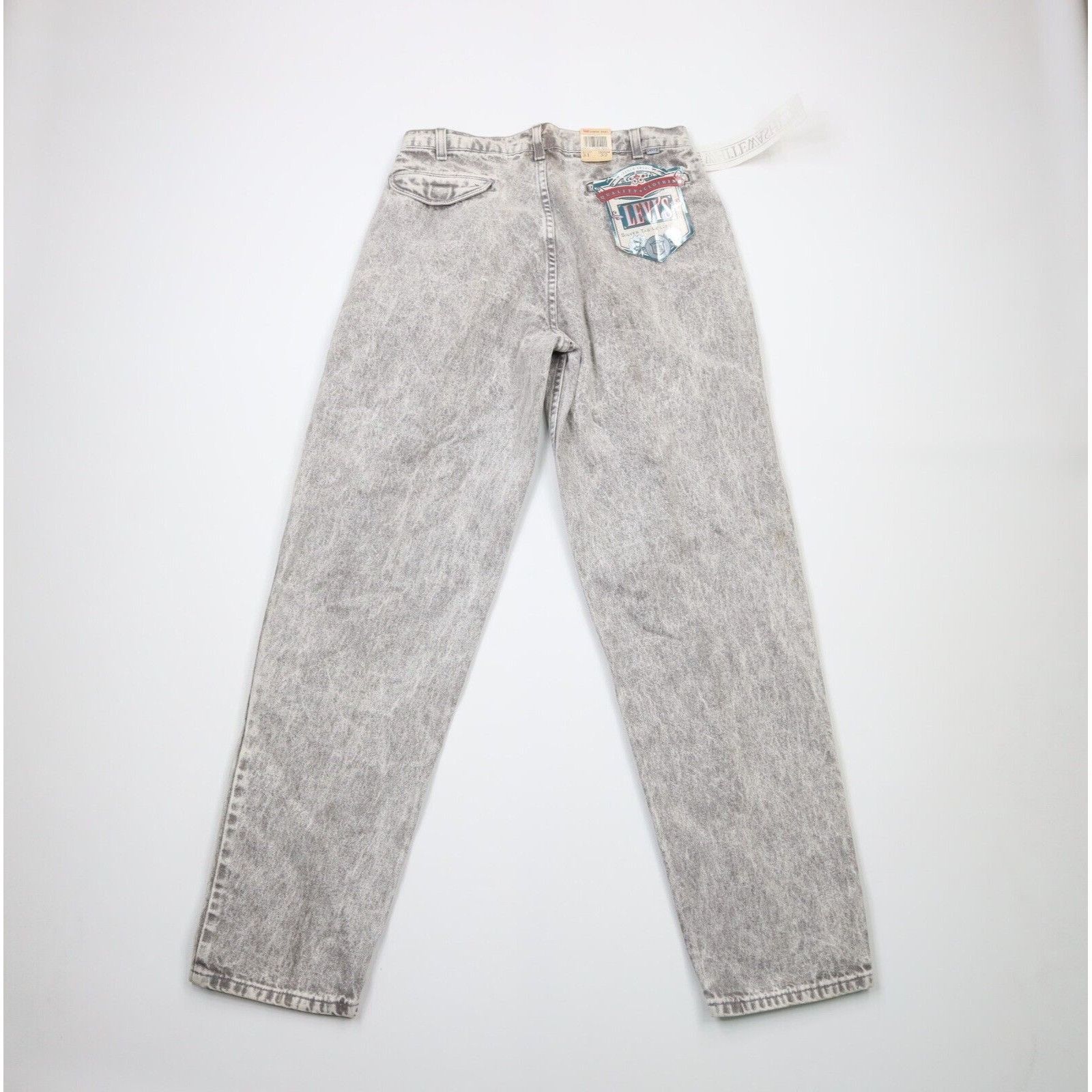 Levi's × Vintage Deadstock Vtg 80s Levis SilverTab Whitewashed Pleated Jeans Size US 31 - 10 Thumbnail