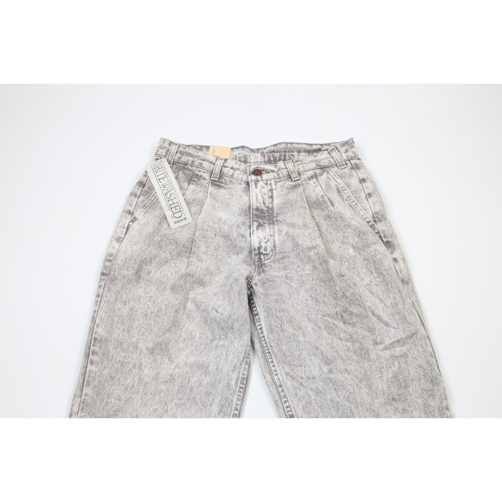 Levi's × Vintage Deadstock Vtg 80s Levis SilverTab Whitewashed Pleated Jeans Size US 31 - 2 Thumbnail