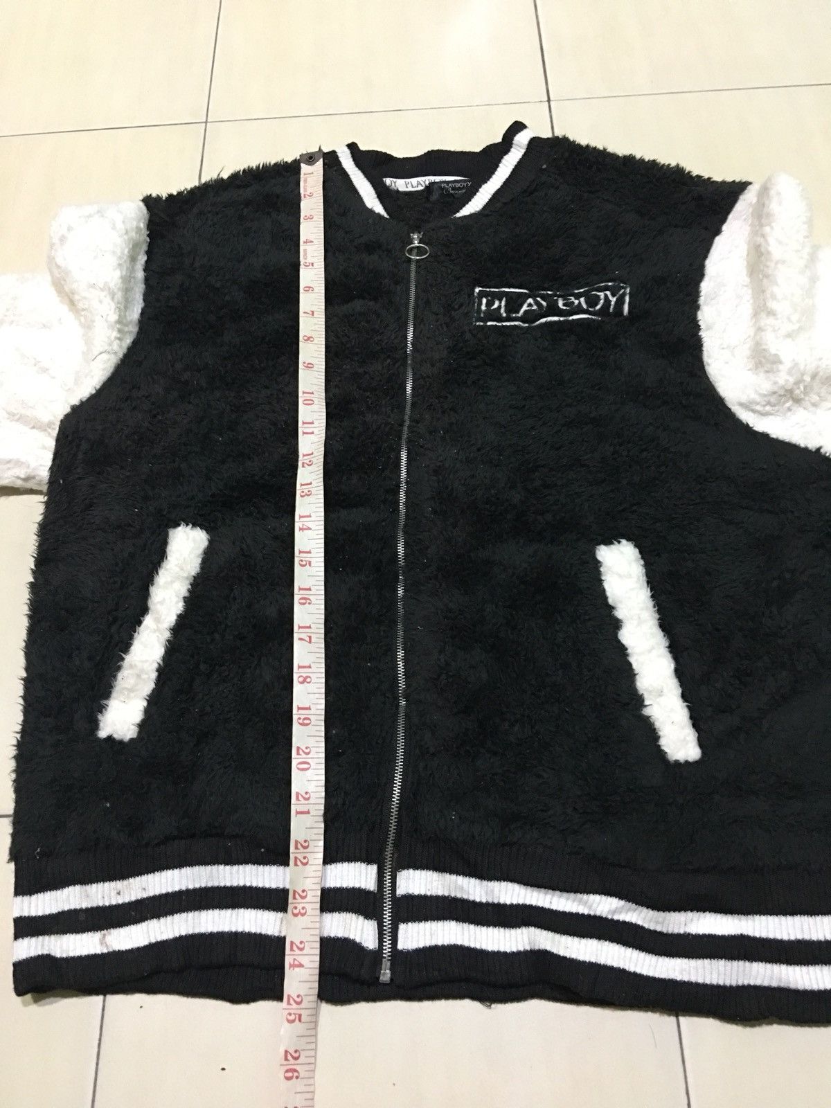 Playboy Playboy bunny head embroidered fleece varsity jacket Size US S / EU 44-46 / 1 - 8 Thumbnail