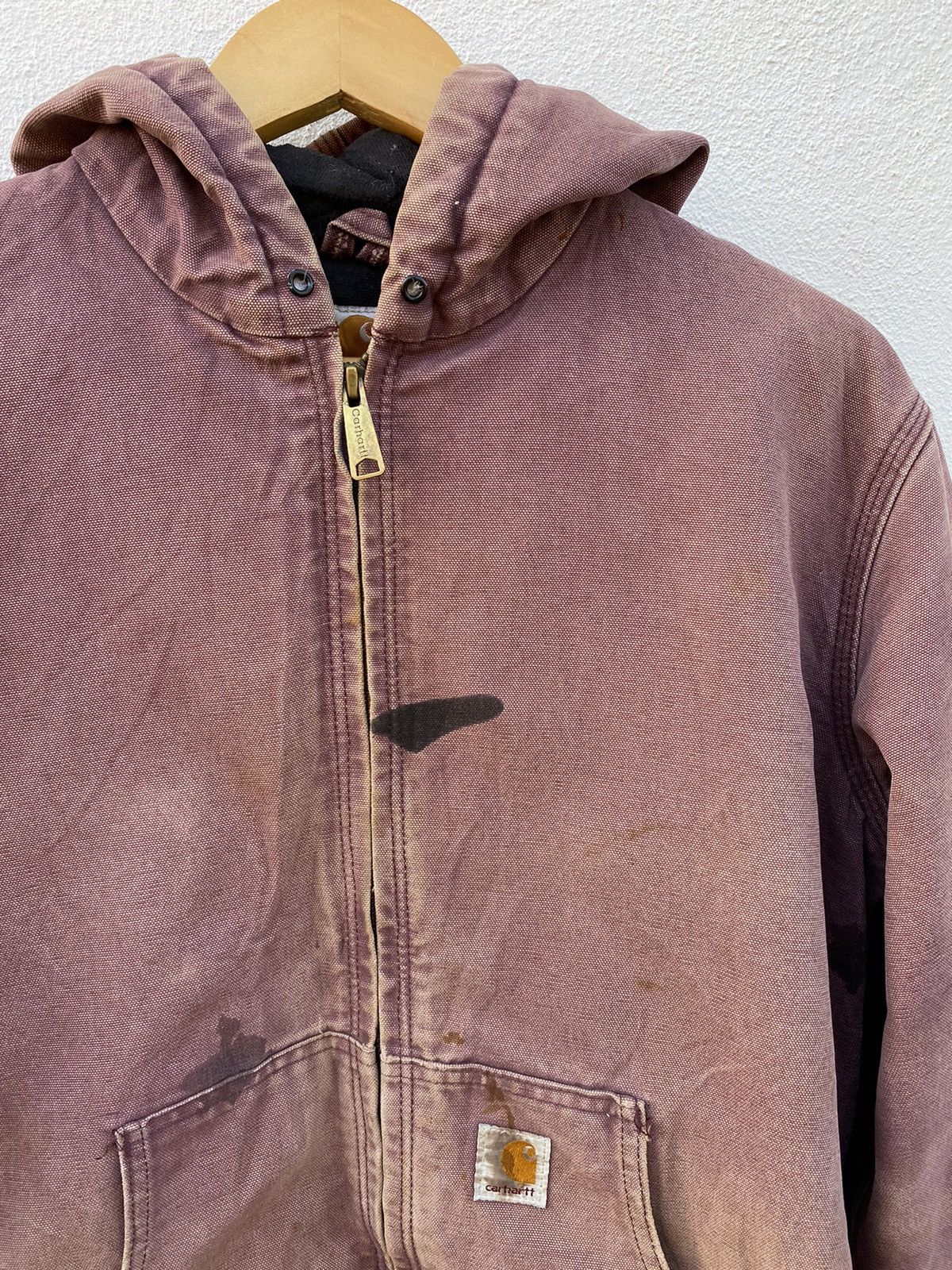 Carhartt Vintage Carhartt hoodie canvas worker fleece blanket jacket Size US M / EU 48-50 / 2 - 3 Thumbnail
