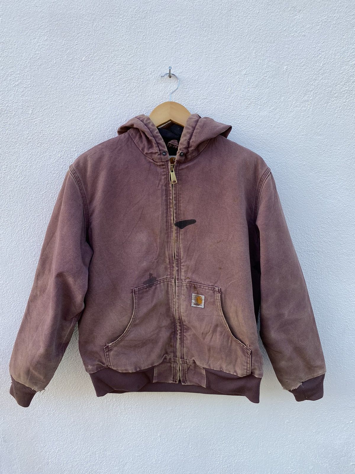Carhartt Vintage Carhartt hoodie canvas worker fleece blanket jacket Size US M / EU 48-50 / 2 - 1 Thumbnail