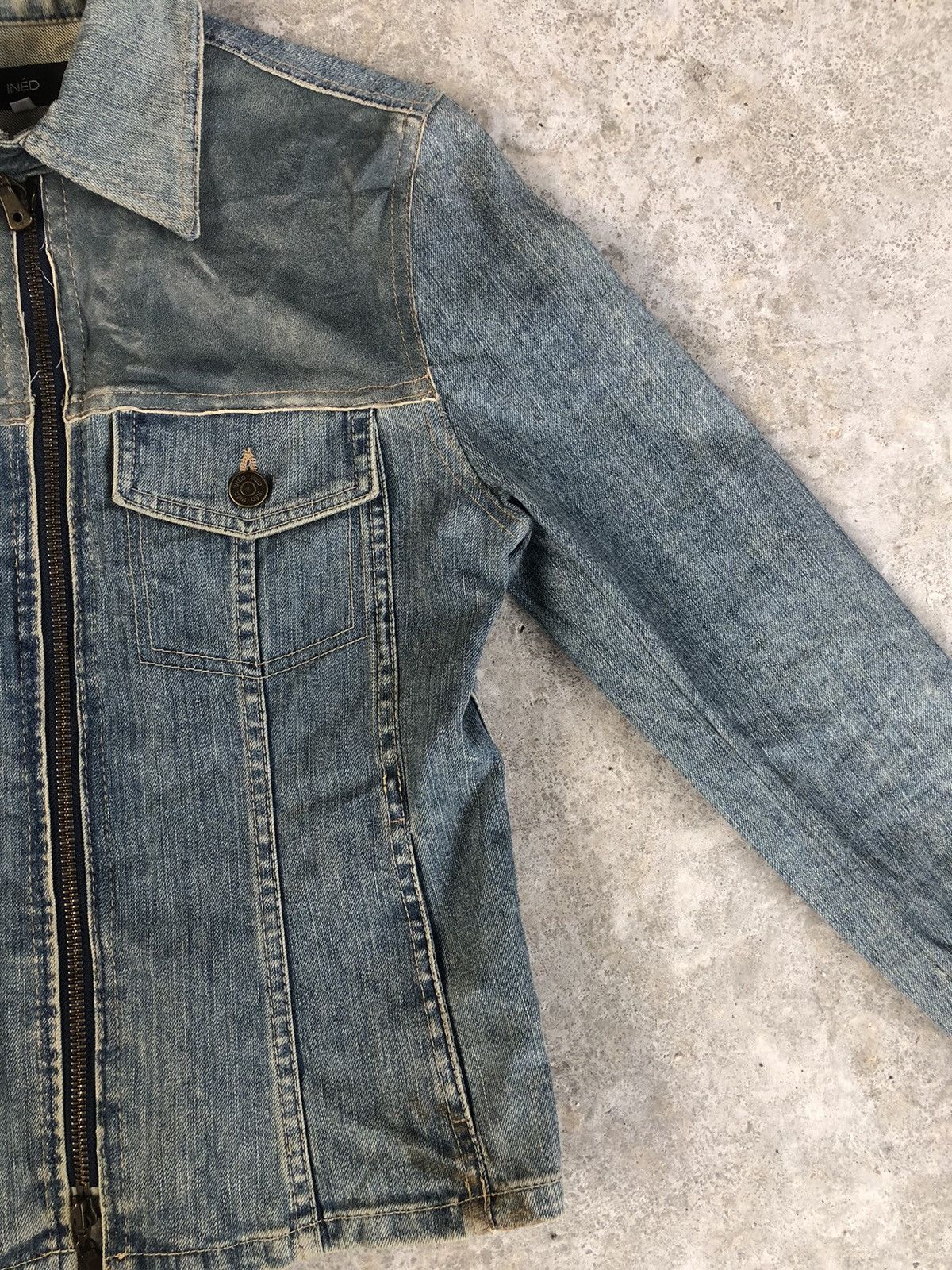 Yohji Yamamoto Japanese Ined Denim Jacket Yohji Yamamoto Size S / US 4 / IT 40 - 5 Thumbnail