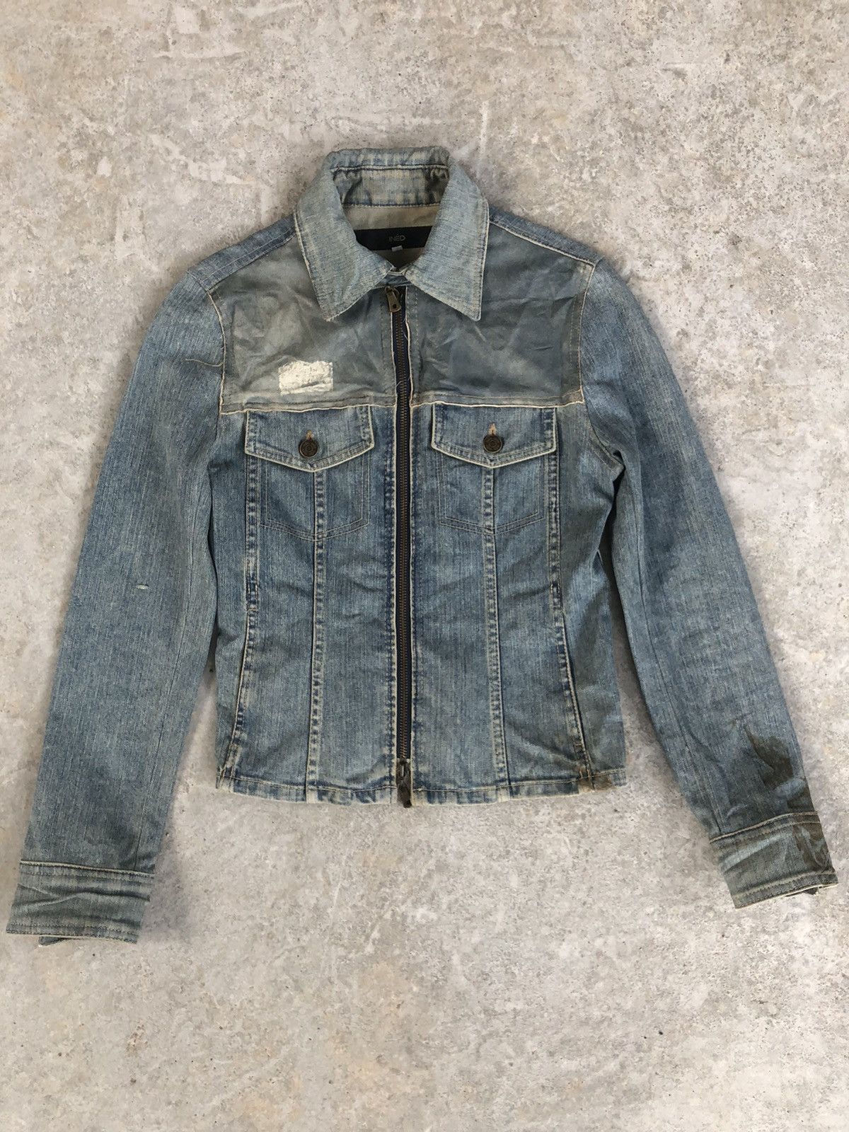 Yohji Yamamoto Japanese Ined Denim Jacket Yohji Yamamoto Size S / US 4 / IT 40 - 1 Thumbnail