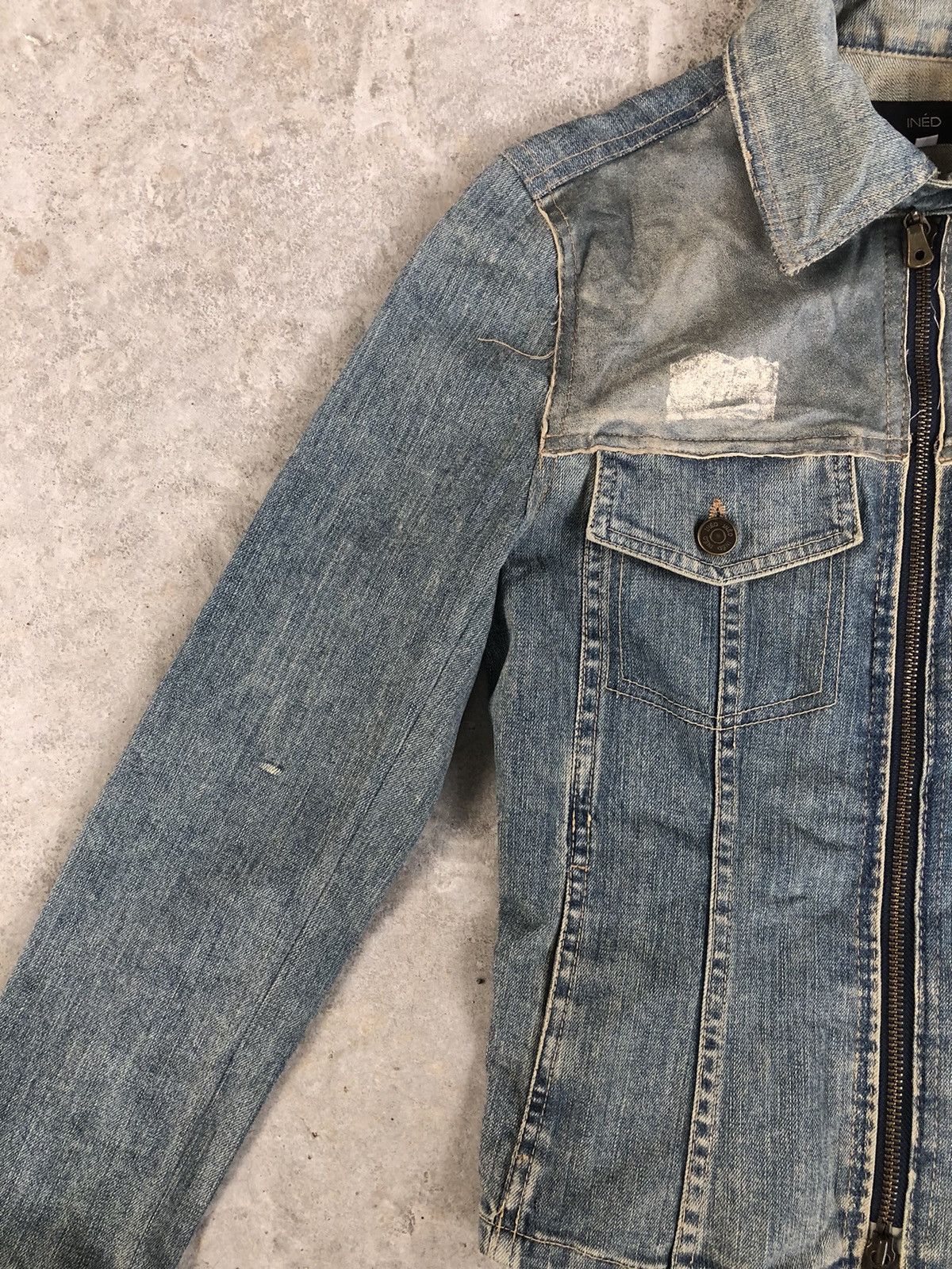 Yohji Yamamoto Japanese Ined Denim Jacket Yohji Yamamoto Size S / US 4 / IT 40 - 6 Thumbnail