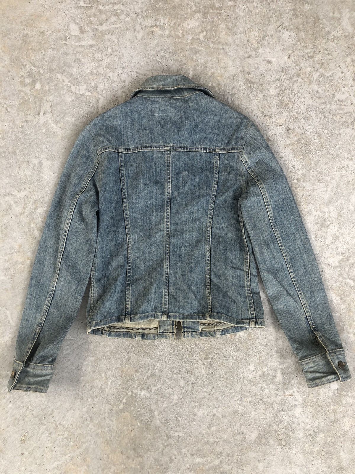 Yohji Yamamoto Japanese Ined Denim Jacket Yohji Yamamoto Size S / US 4 / IT 40 - 2 Thumbnail