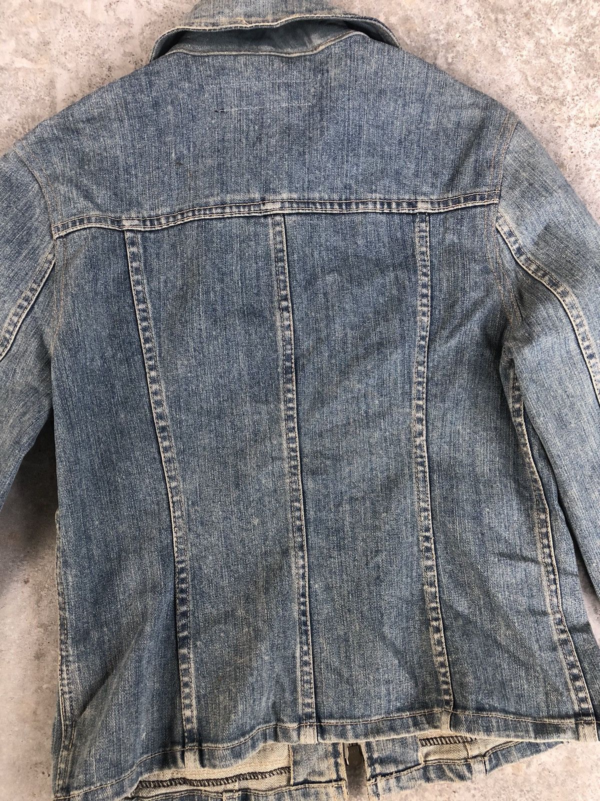 Yohji Yamamoto Japanese Ined Denim Jacket Yohji Yamamoto Size S / US 4 / IT 40 - 14 Thumbnail