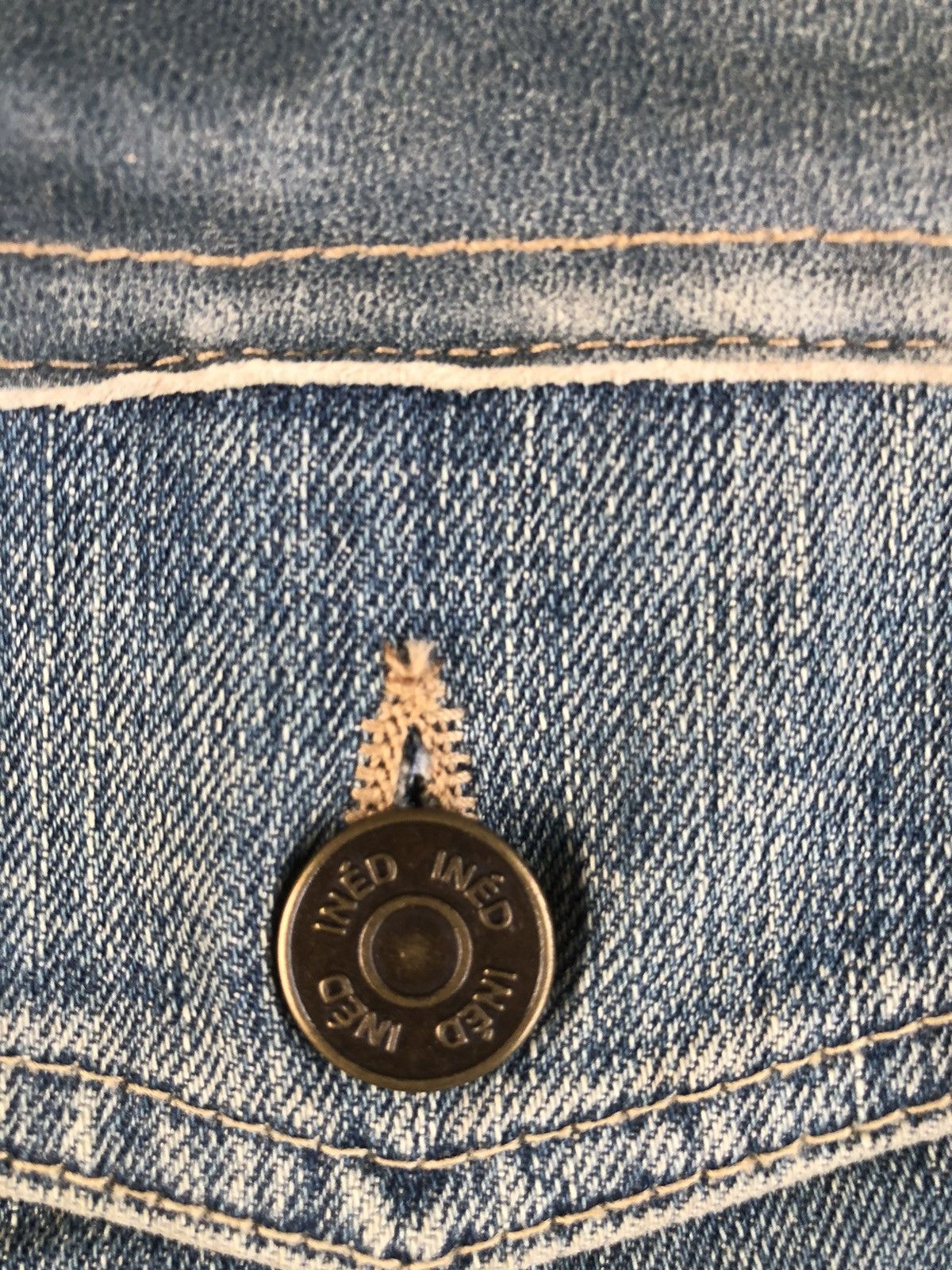 Yohji Yamamoto Japanese Ined Denim Jacket Yohji Yamamoto Size S / US 4 / IT 40 - 9 Thumbnail