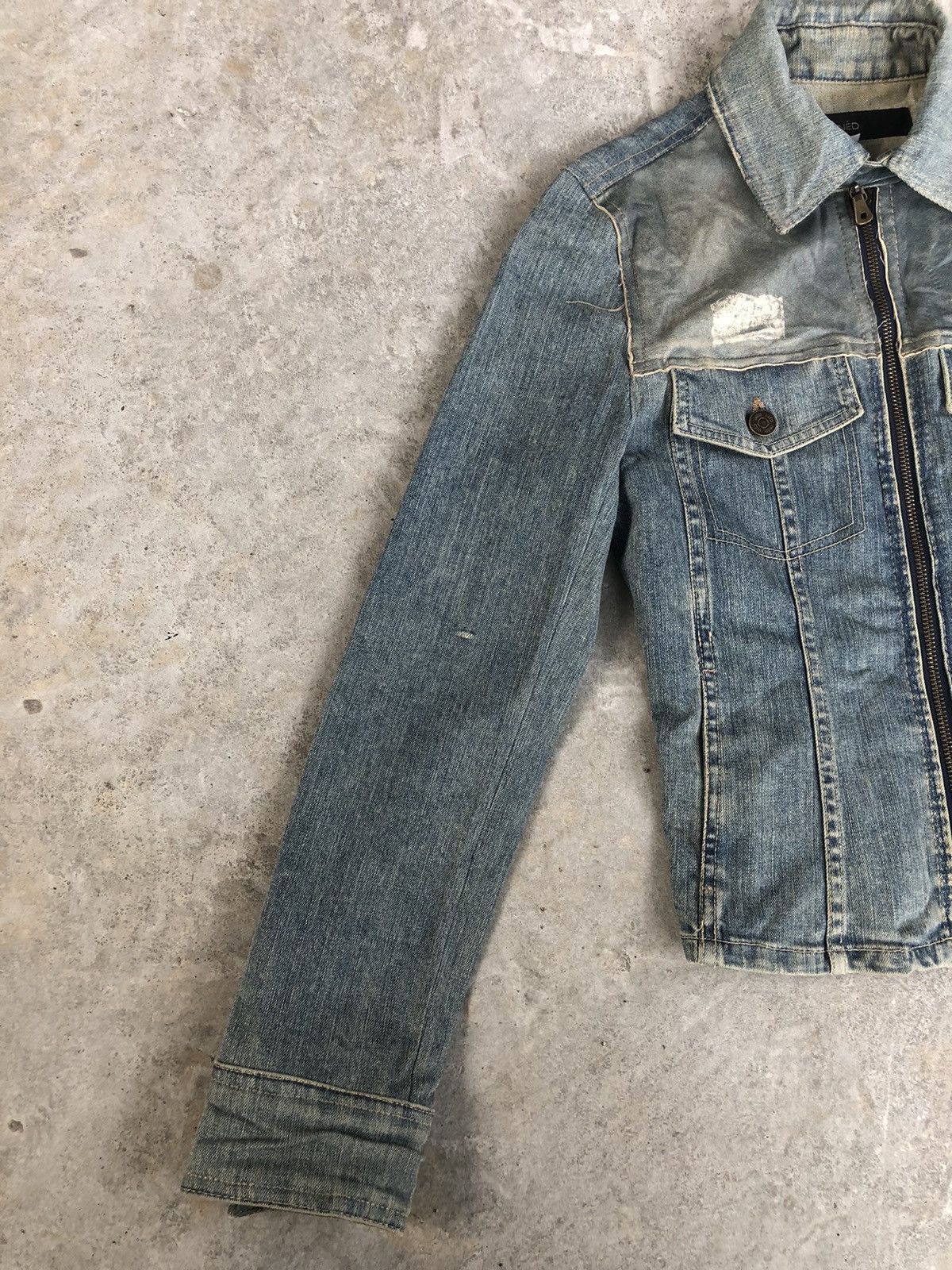 Yohji Yamamoto Japanese Ined Denim Jacket Yohji Yamamoto Size S / US 4 / IT 40 - 3 Thumbnail
