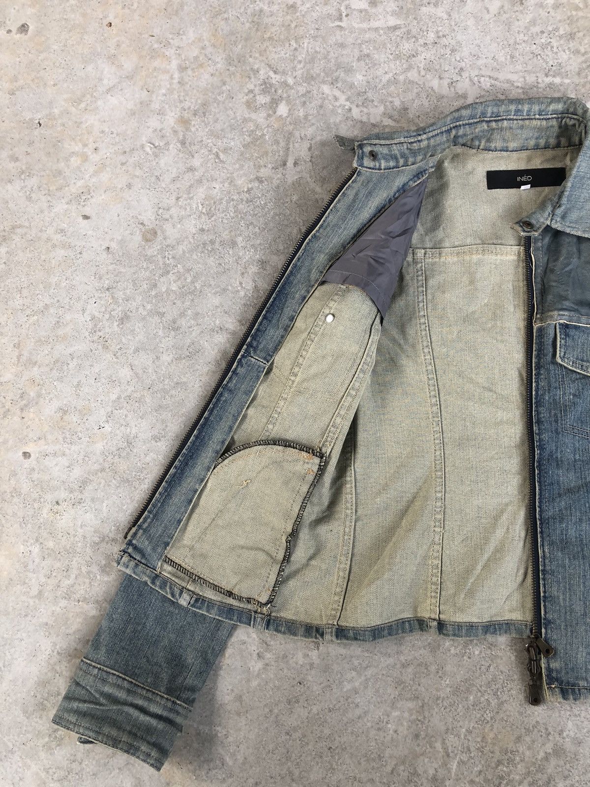 Yohji Yamamoto Japanese Ined Denim Jacket Yohji Yamamoto Size S / US 4 / IT 40 - 7 Thumbnail