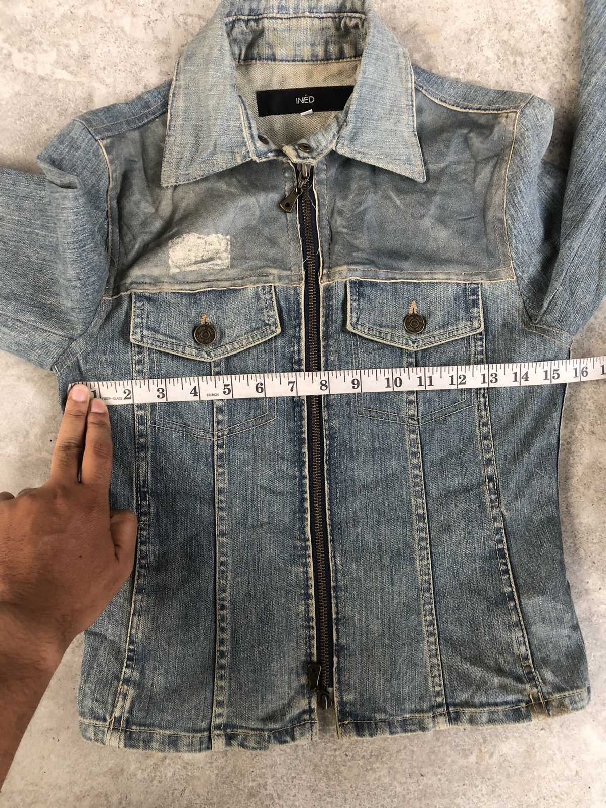 Yohji Yamamoto Japanese Ined Denim Jacket Yohji Yamamoto Size S / US 4 / IT 40 - 15 Thumbnail