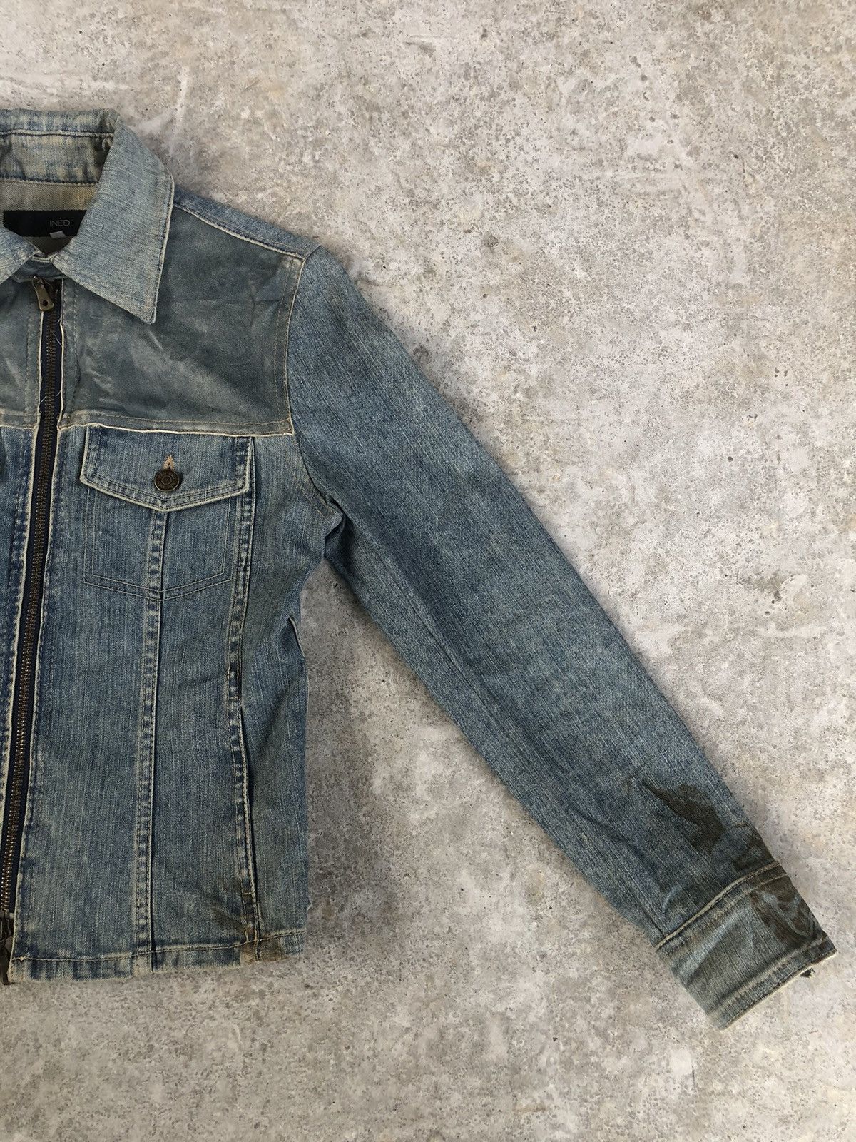 Yohji Yamamoto Japanese Ined Denim Jacket Yohji Yamamoto Size S / US 4 / IT 40 - 4 Thumbnail