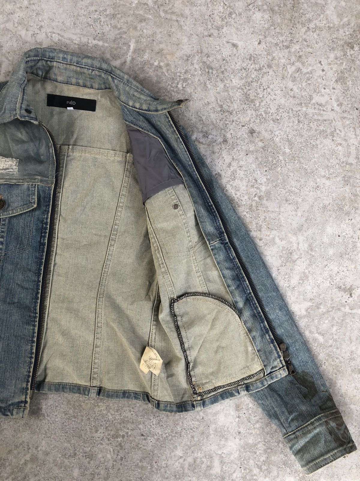 Yohji Yamamoto Japanese Ined Denim Jacket Yohji Yamamoto Size S / US 4 / IT 40 - 8 Thumbnail