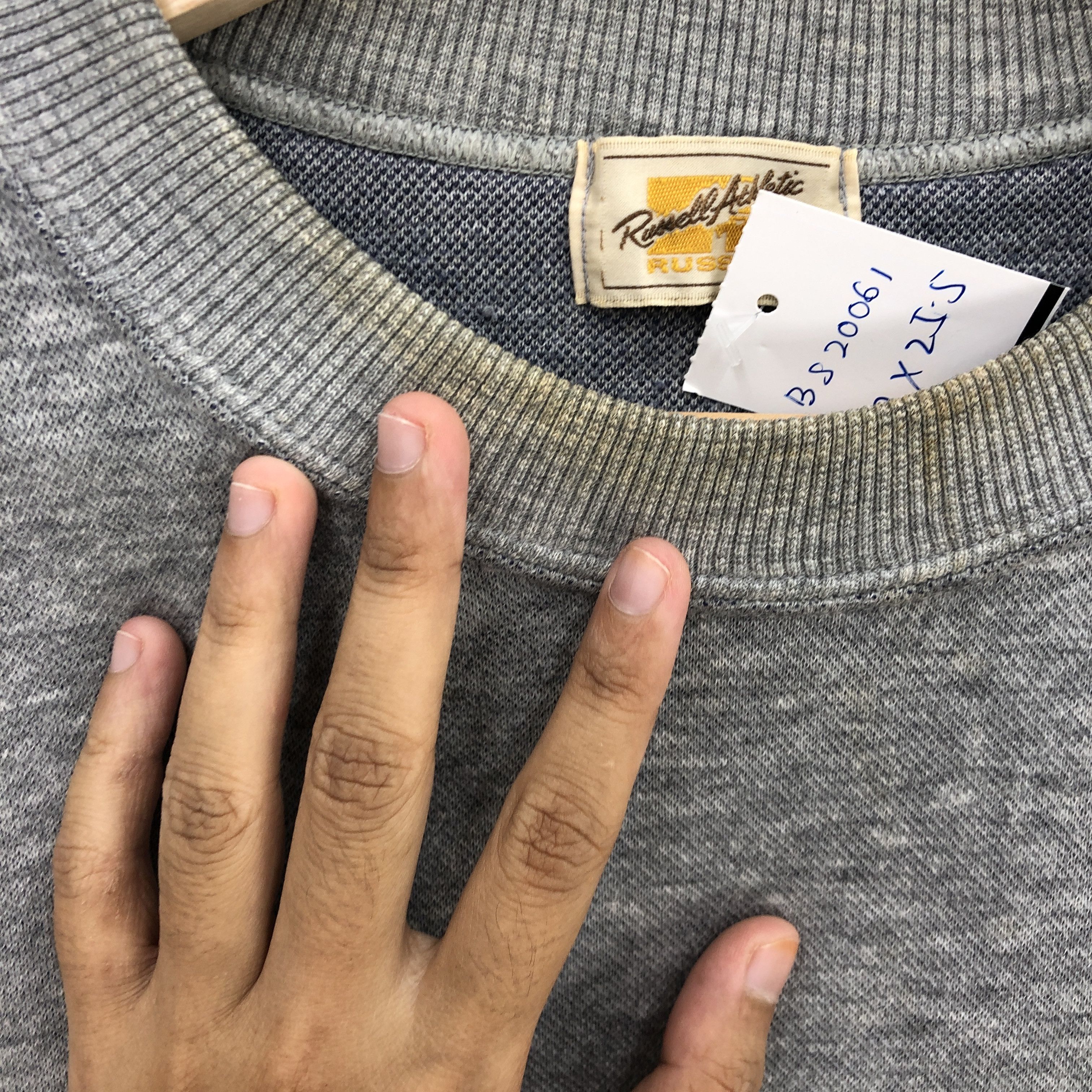 Mizuno × Russell Athletic × Vintage Vintage 70s Russel Athletic Sweater Mizuno Knit Sweatshirt Size US M / EU 48-50 / 2 - 4 Thumbnail