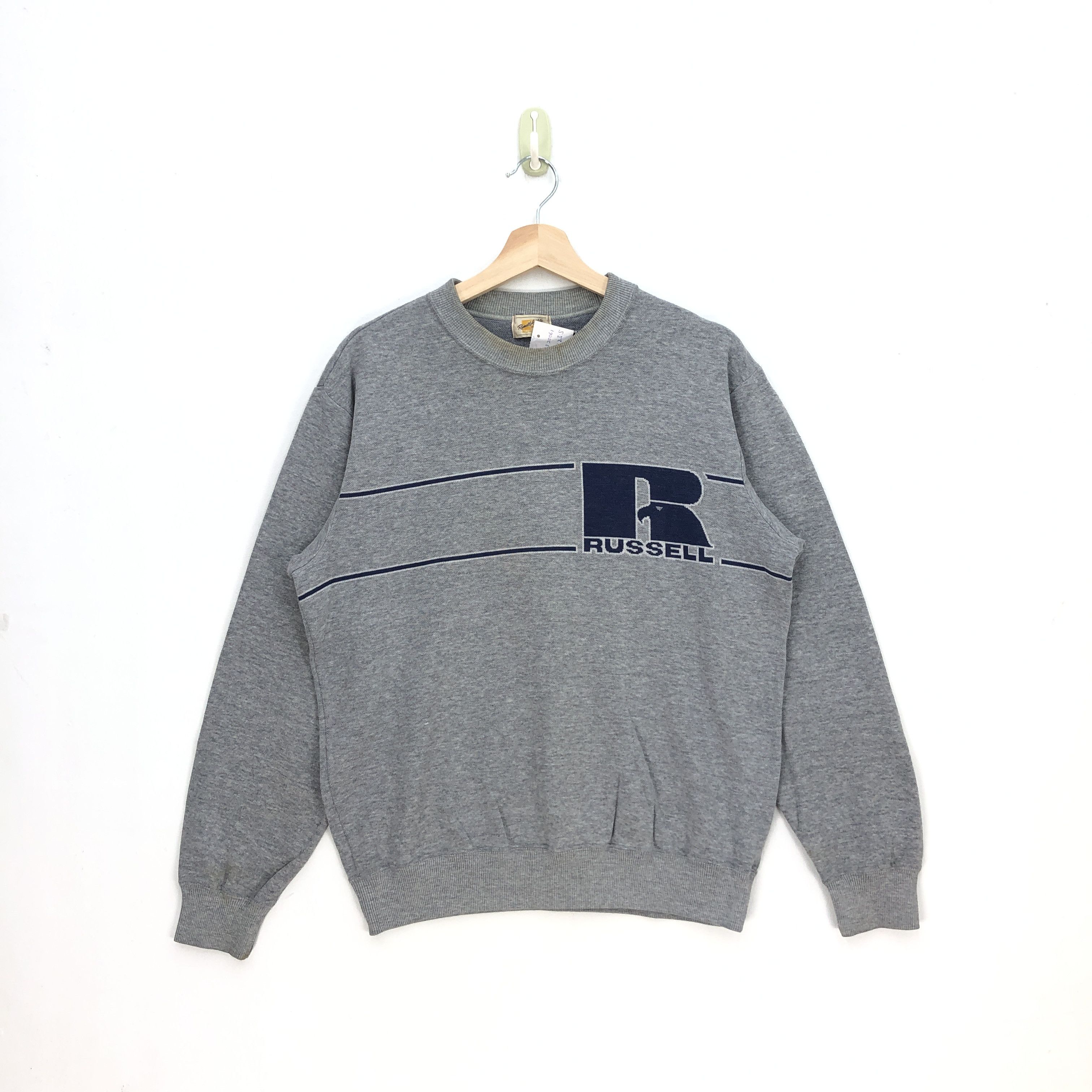 Mizuno × Russell Athletic × Vintage Vintage 70s Russel Athletic Sweater Mizuno Knit Sweatshirt Size US M / EU 48-50 / 2 - 1 Thumbnail