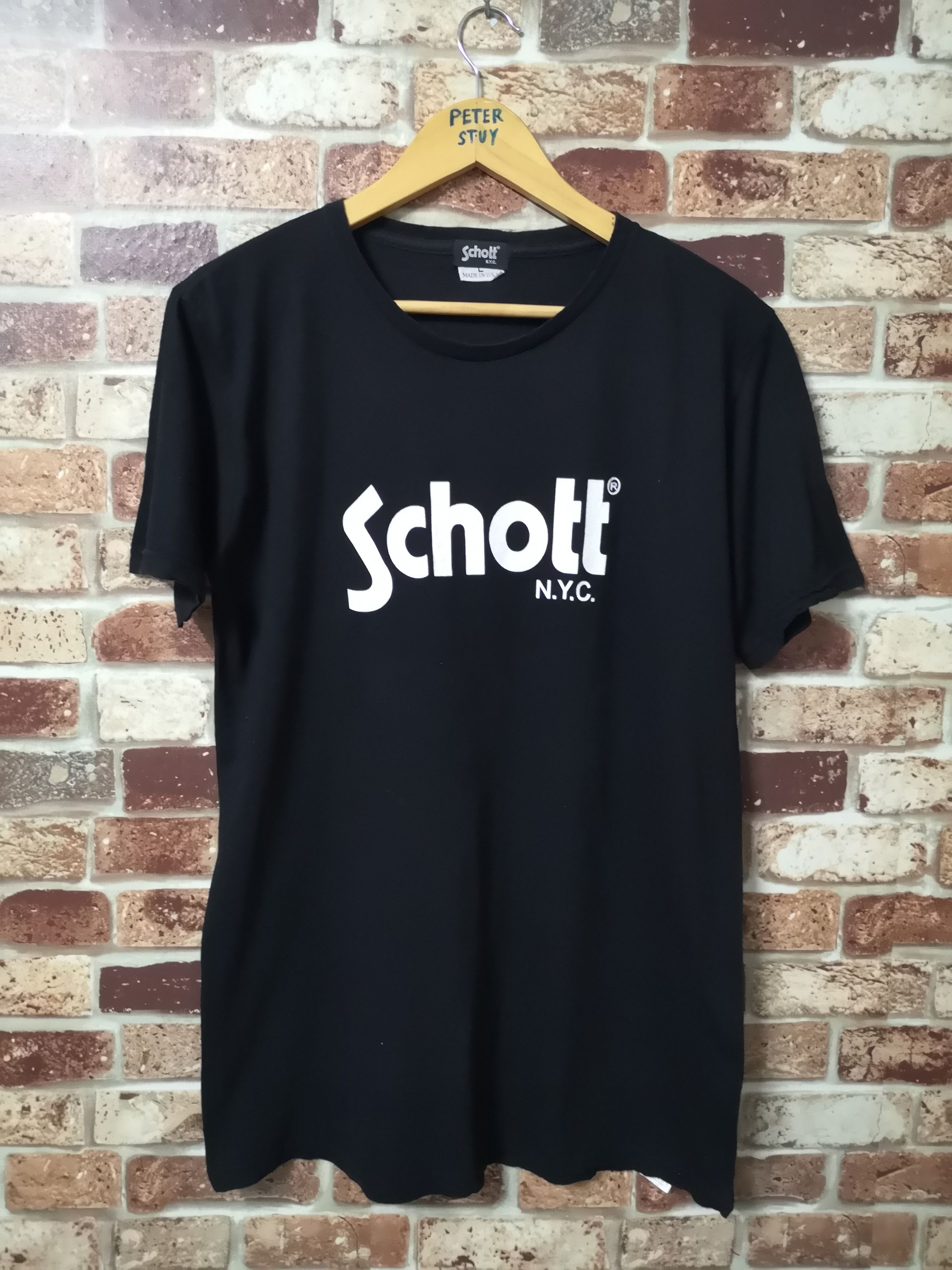 Schott Big Logo Schott Tee Size US L / EU 52-54 / 3 - 1 Thumbnail