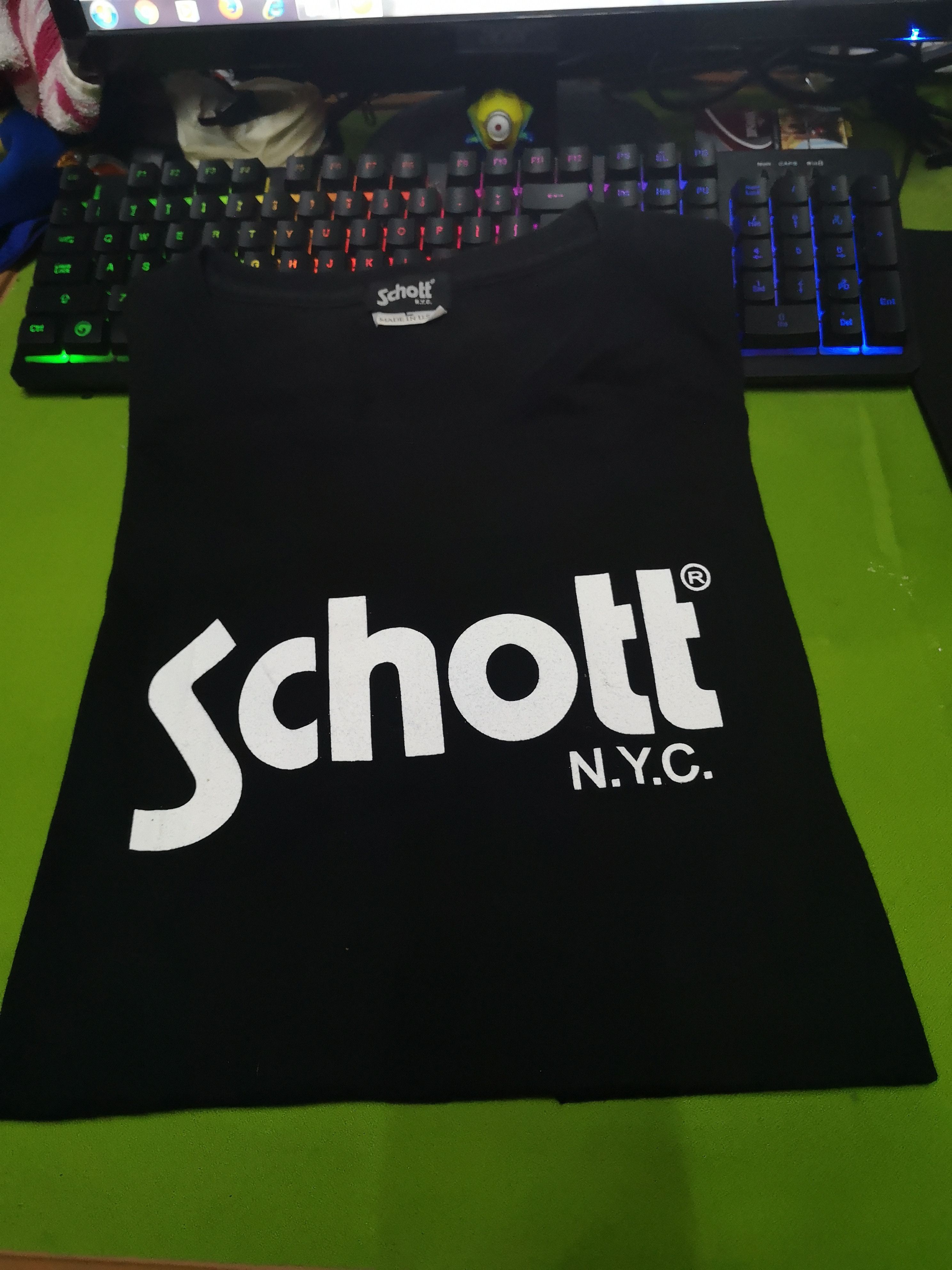 Schott Big Logo Schott Tee Size US L / EU 52-54 / 3 - 6 Thumbnail