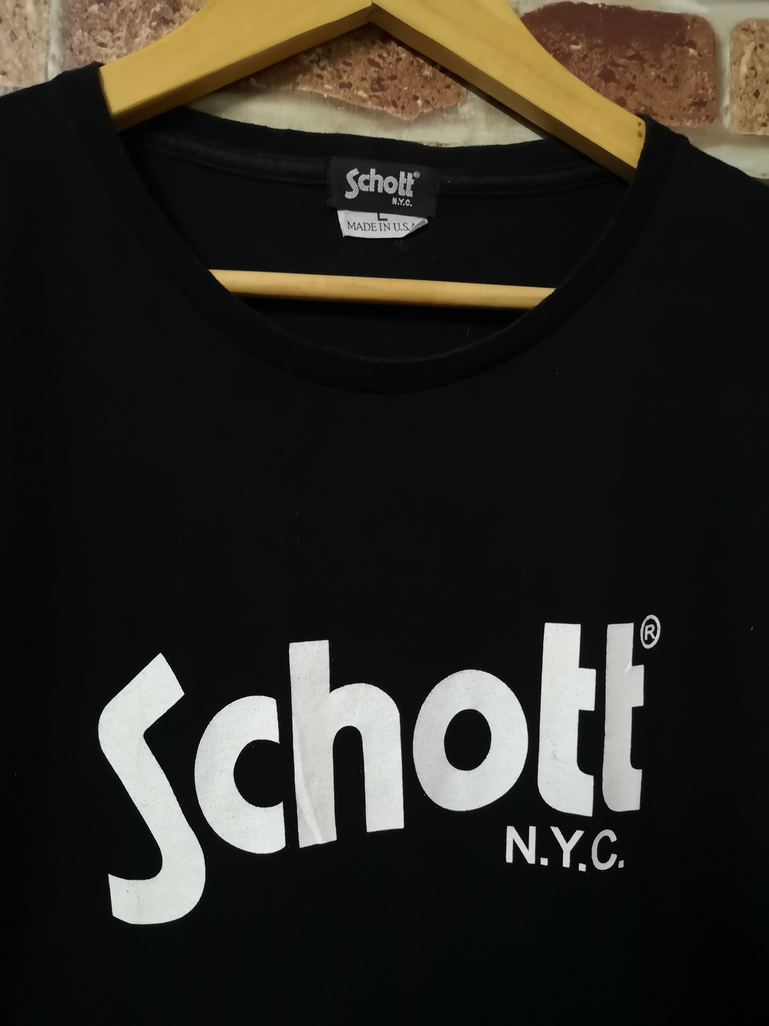 Schott Big Logo Schott Tee Size US L / EU 52-54 / 3 - 2 Thumbnail
