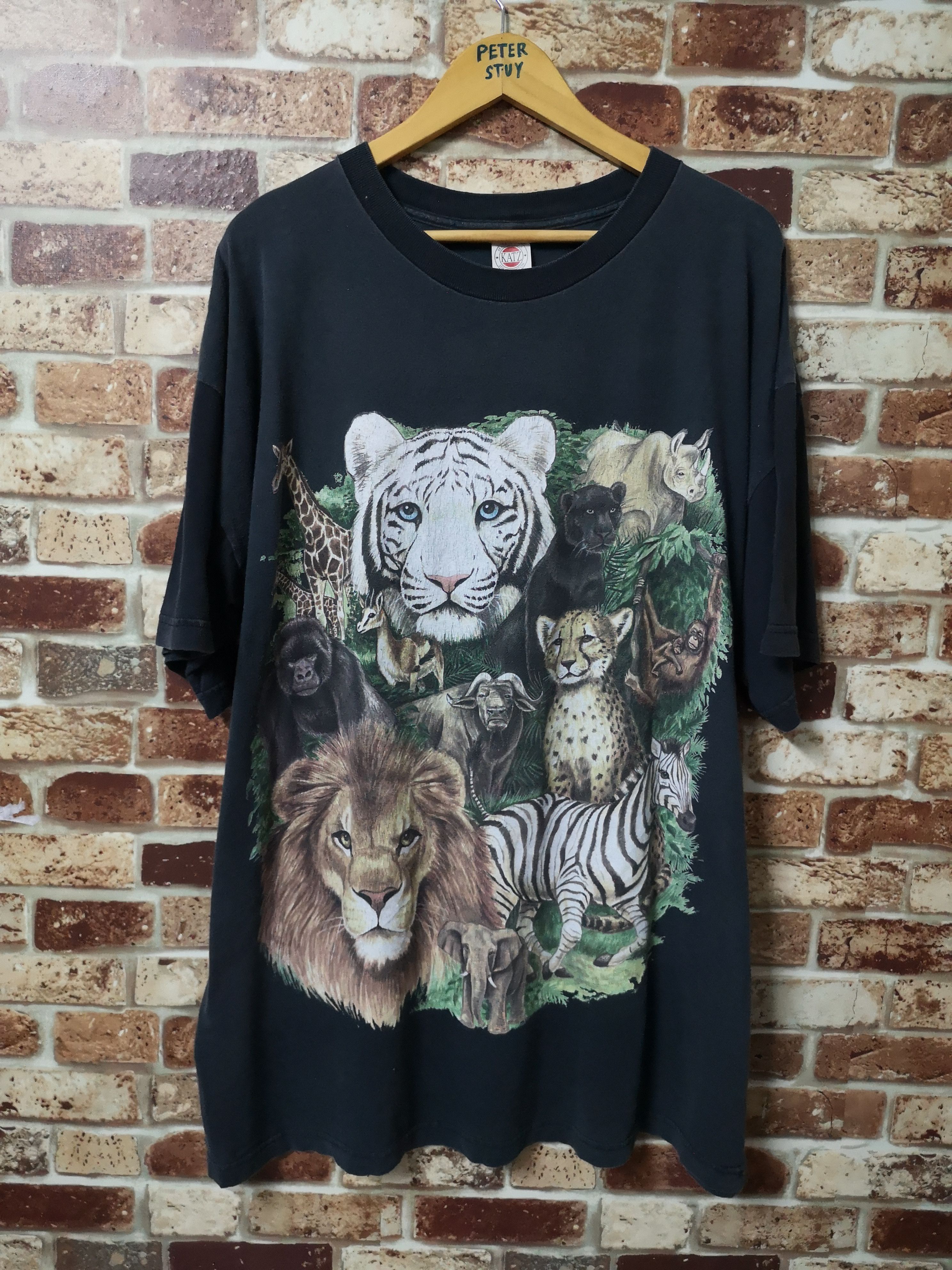 Vintage Vintage Katz Nice Screen Over Size Tee Size US XXL / EU 58 / 5 - 1 Thumbnail