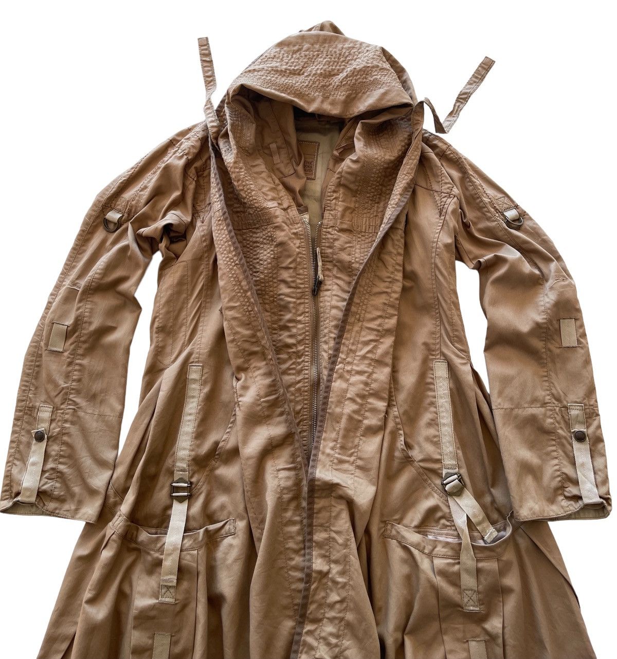 Marithe + Francois Girbaud MFG Ringcoat Avantgarde Bondage Jacket Size M / US 6-8 / IT 42-44 - 4 Thumbnail